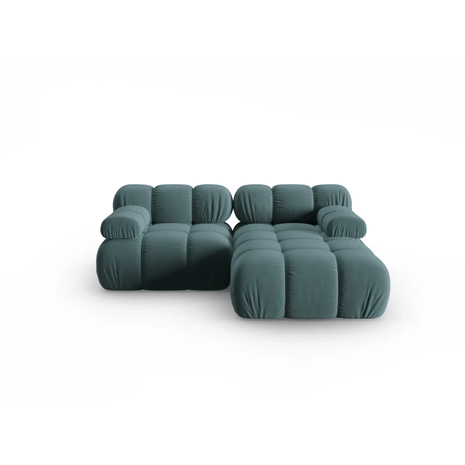 Bellis Modulares Sofa mit 2 Modulen mit Samtbezug oder 3d-Stoff, 188x155cm - Image 76