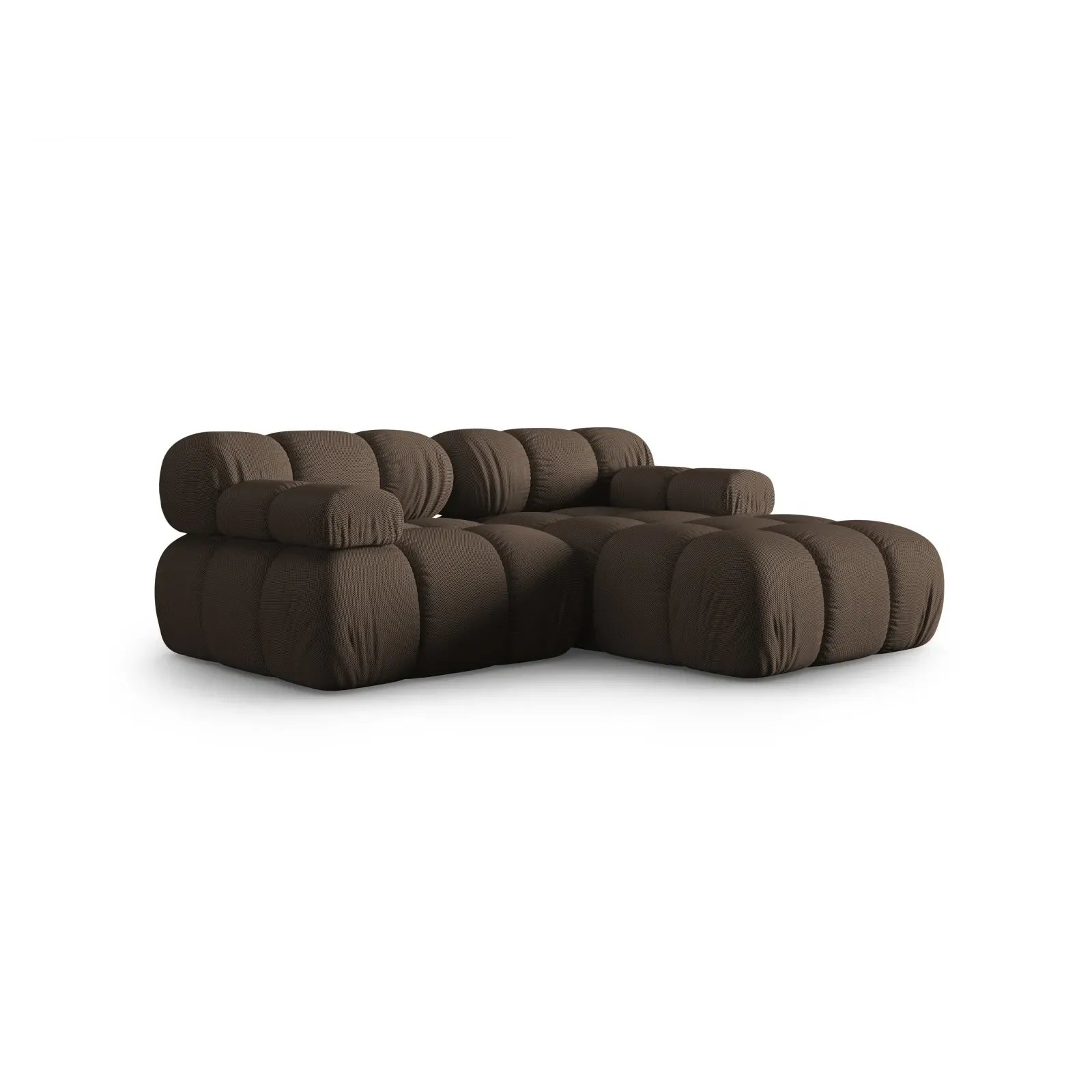 Bellis Modulares Sofa mit 2 Modulen mit Samtbezug oder 3d-Stoff, 188x155cm - Image 9