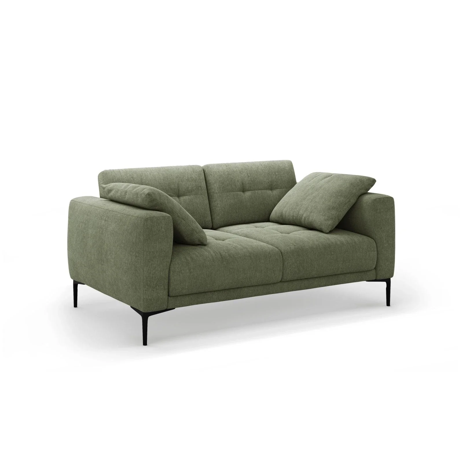 Bemy 2-Sitzer Sofa aus Samt oder Strukturstoff, 170x102 cm - Image 14