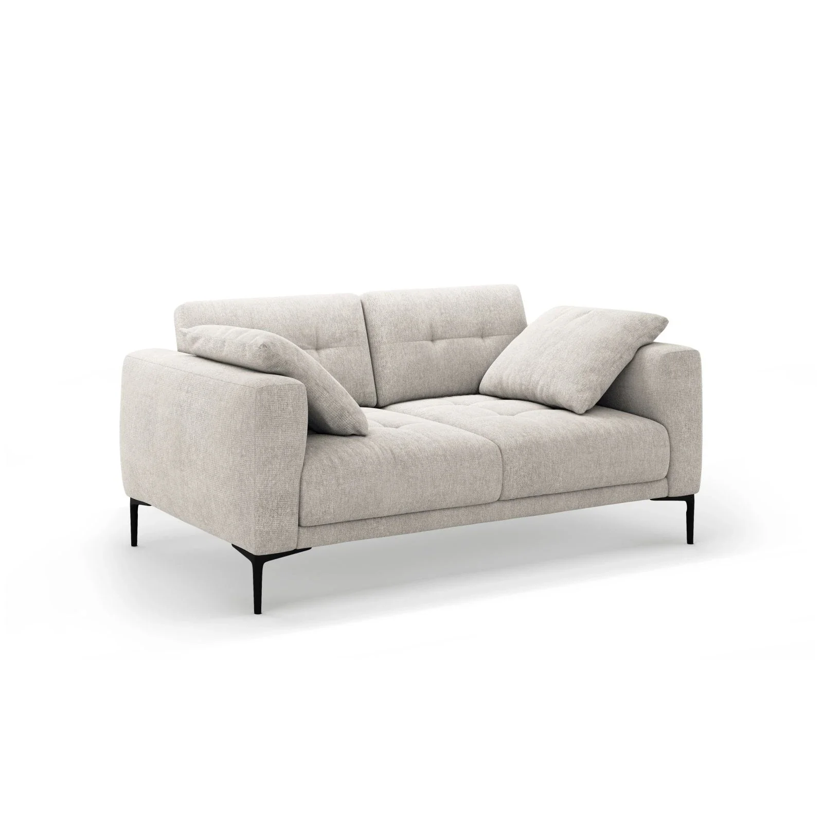 Bemy 2-Sitzer Sofa aus Samt oder Strukturstoff, 170x102 cm - Image 2