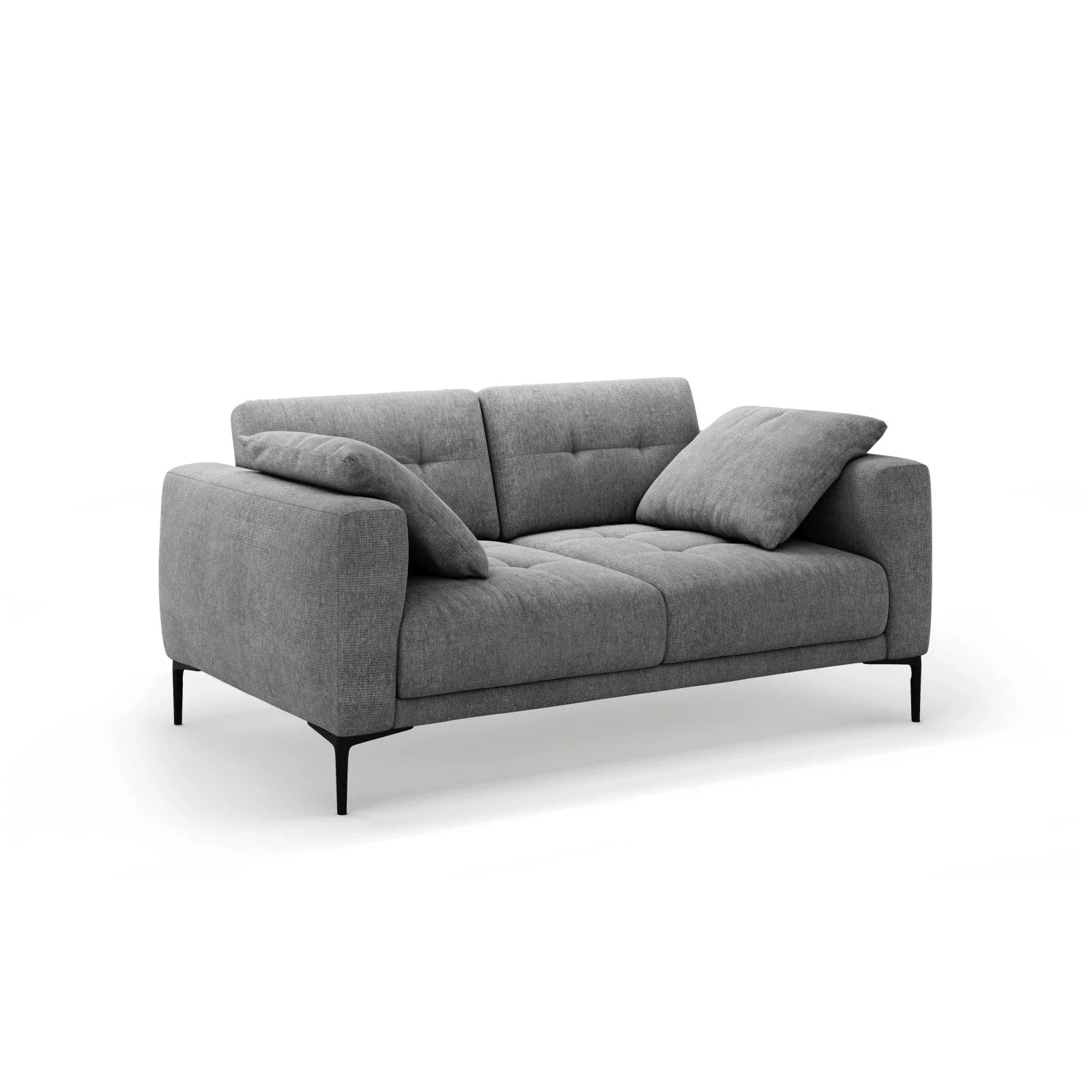 Bemy 2-Sitzer Sofa aus Samt oder Strukturstoff, 170x102 cm - Image 22
