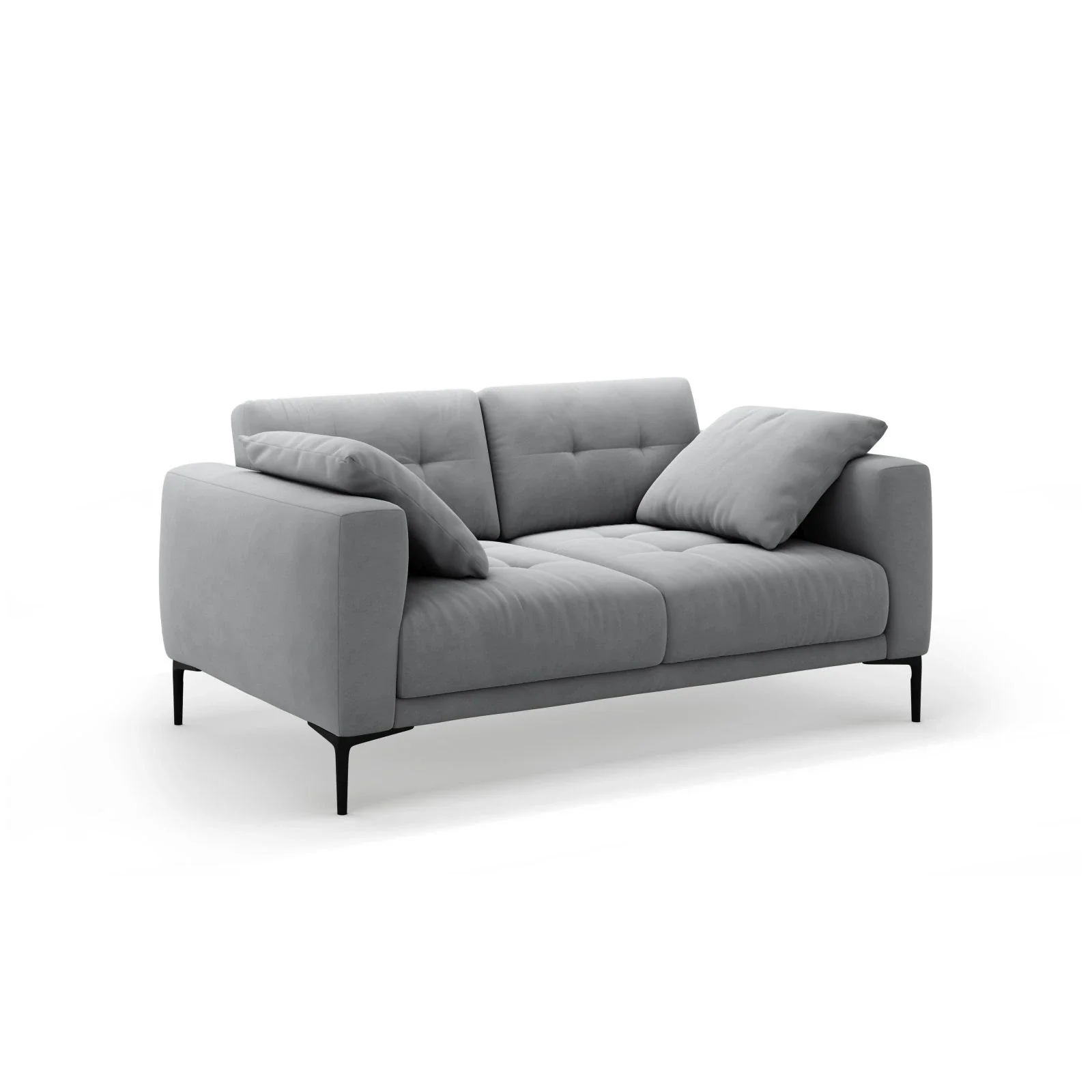 Bemy 2-Sitzer Sofa aus Samt oder Strukturstoff, 170x102 cm - Image 54