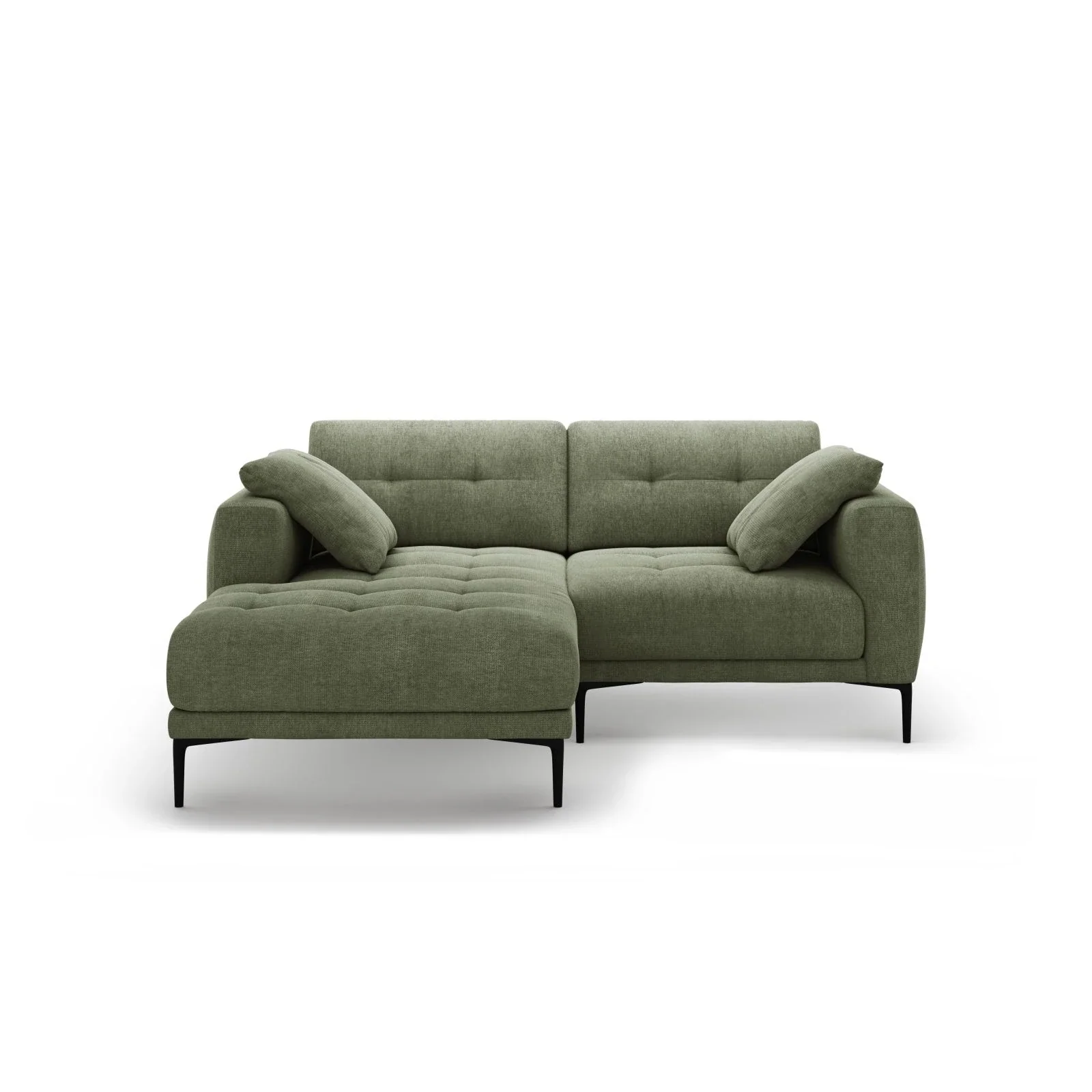 Bemy Ecksofa Links aus Samt oder Strukturstoff, 205x174 cm - Image 13