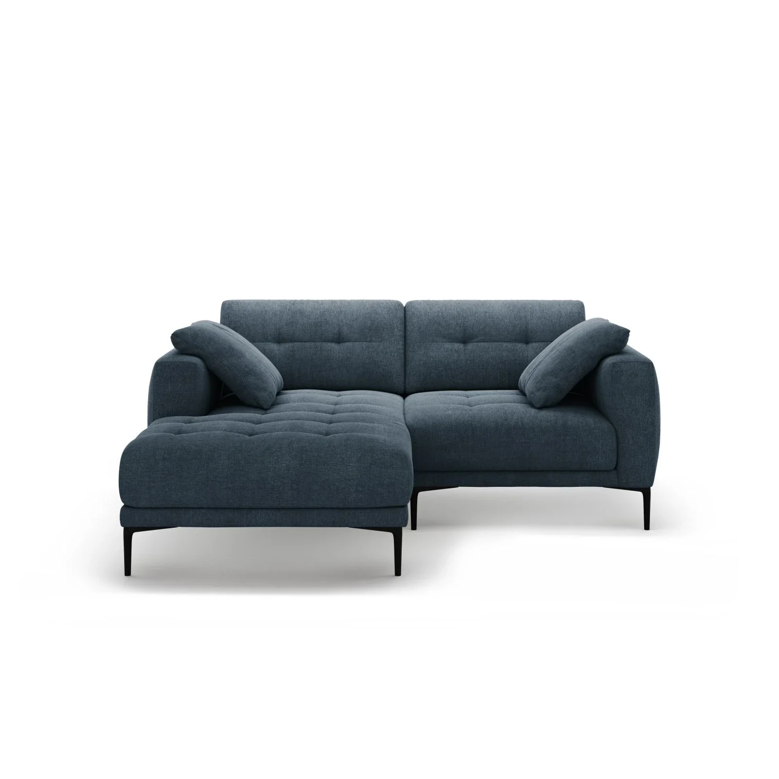 Bemy Ecksofa Links aus Samt oder Strukturstoff, 205x174 cm - Image 17