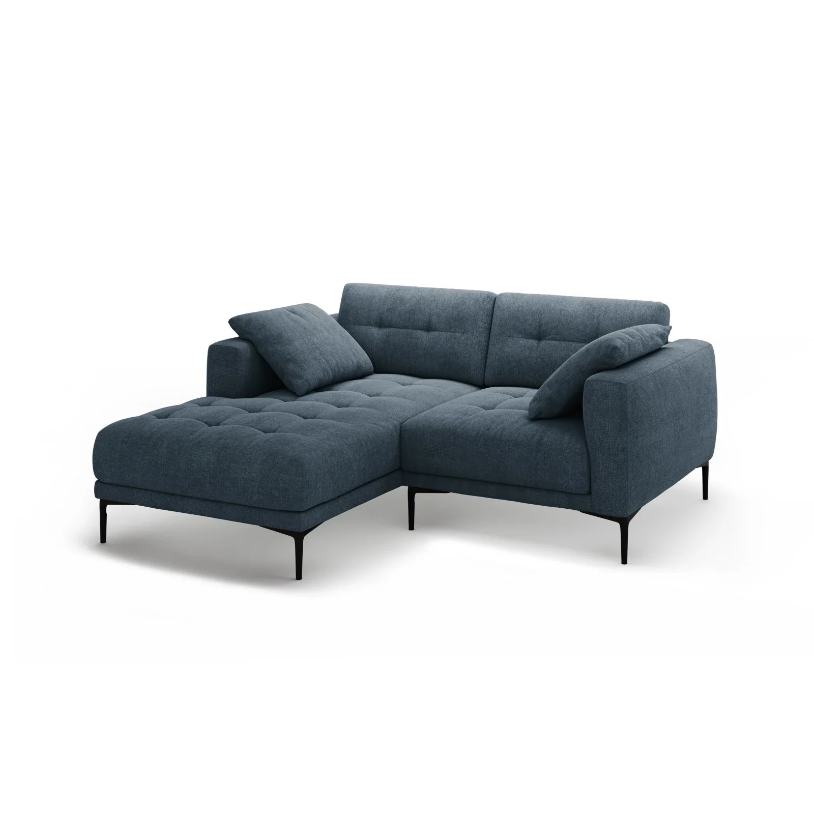 Bemy Ecksofa Links aus Samt oder Strukturstoff, 205x174 cm - Image 18