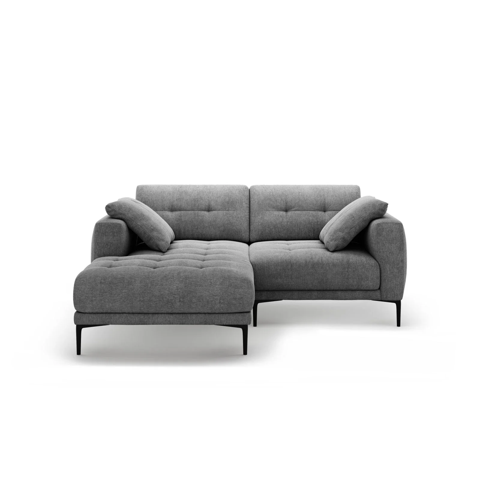 Bemy Ecksofa Links aus Samt oder Strukturstoff, 205x174 cm - Image 21