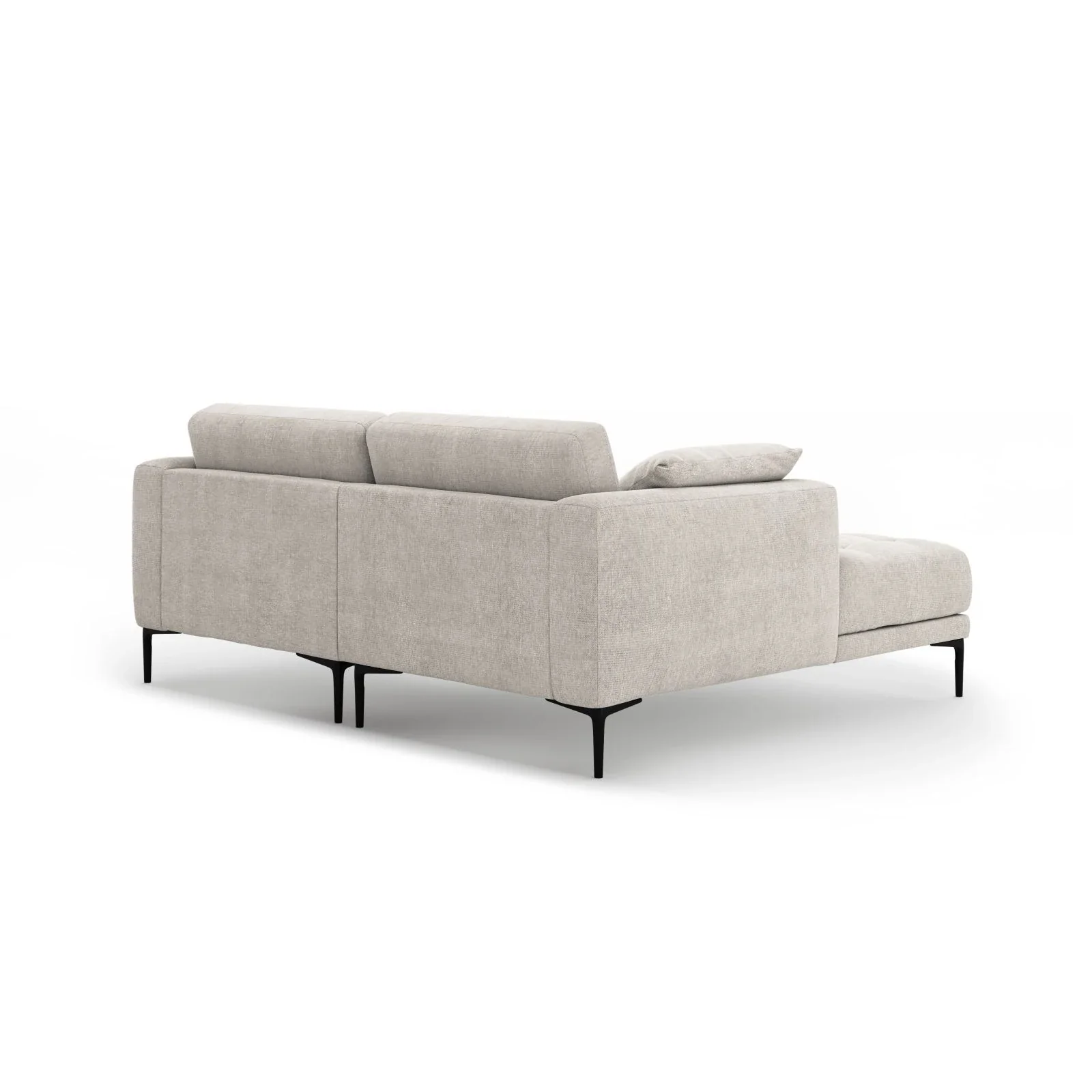 Bemy Ecksofa Links aus Samt oder Strukturstoff, 205x174 cm - Image 3