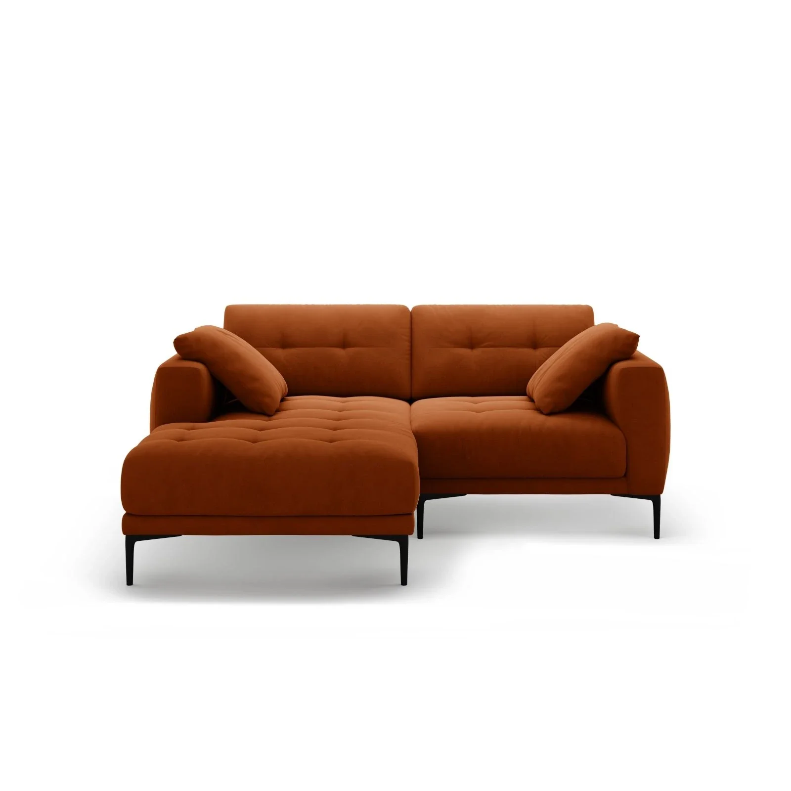 Bemy Ecksofa Links aus Samt oder Strukturstoff, 205x174 cm - Image 49