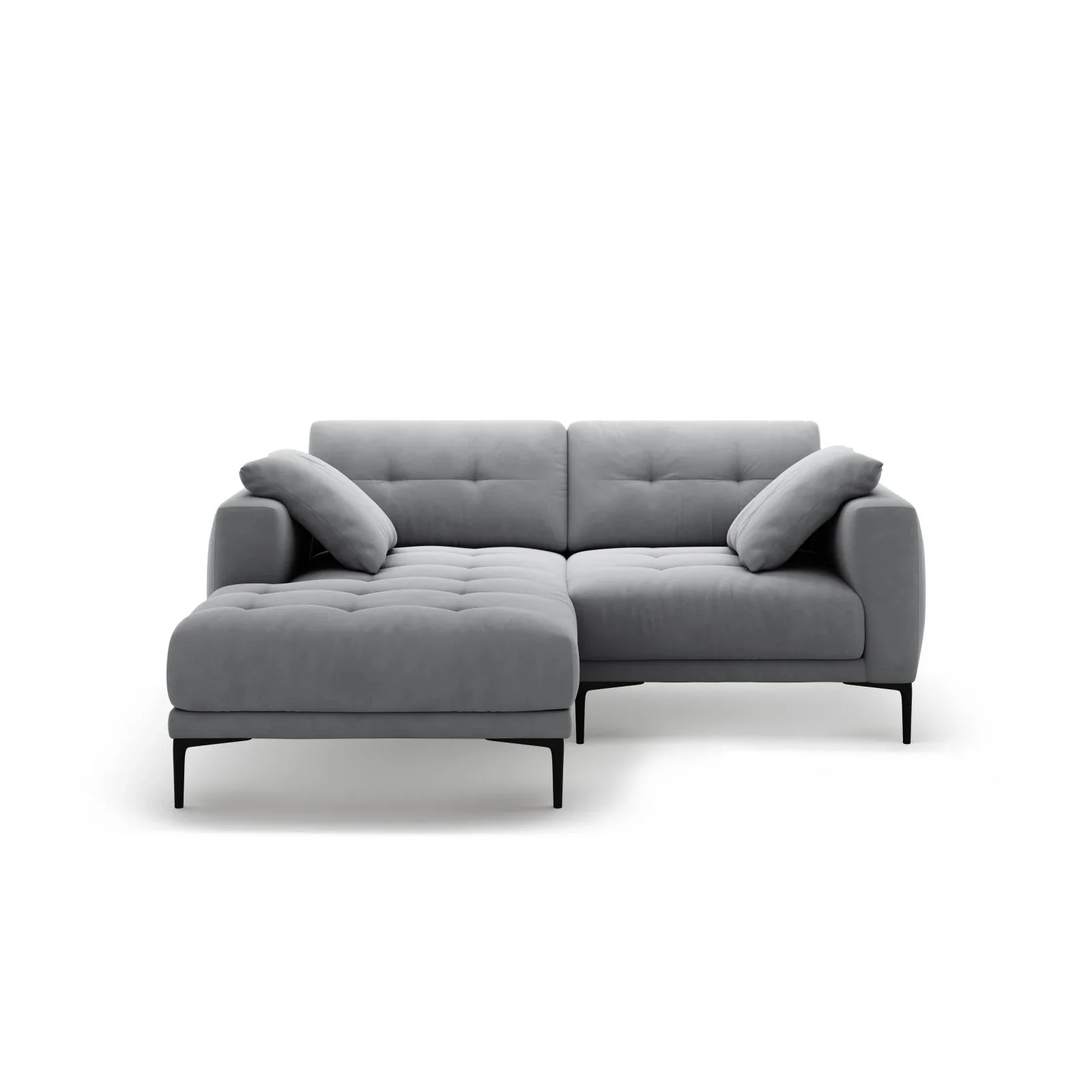 Bemy Ecksofa Links aus Samt oder Strukturstoff, 205x174 cm - Image 53