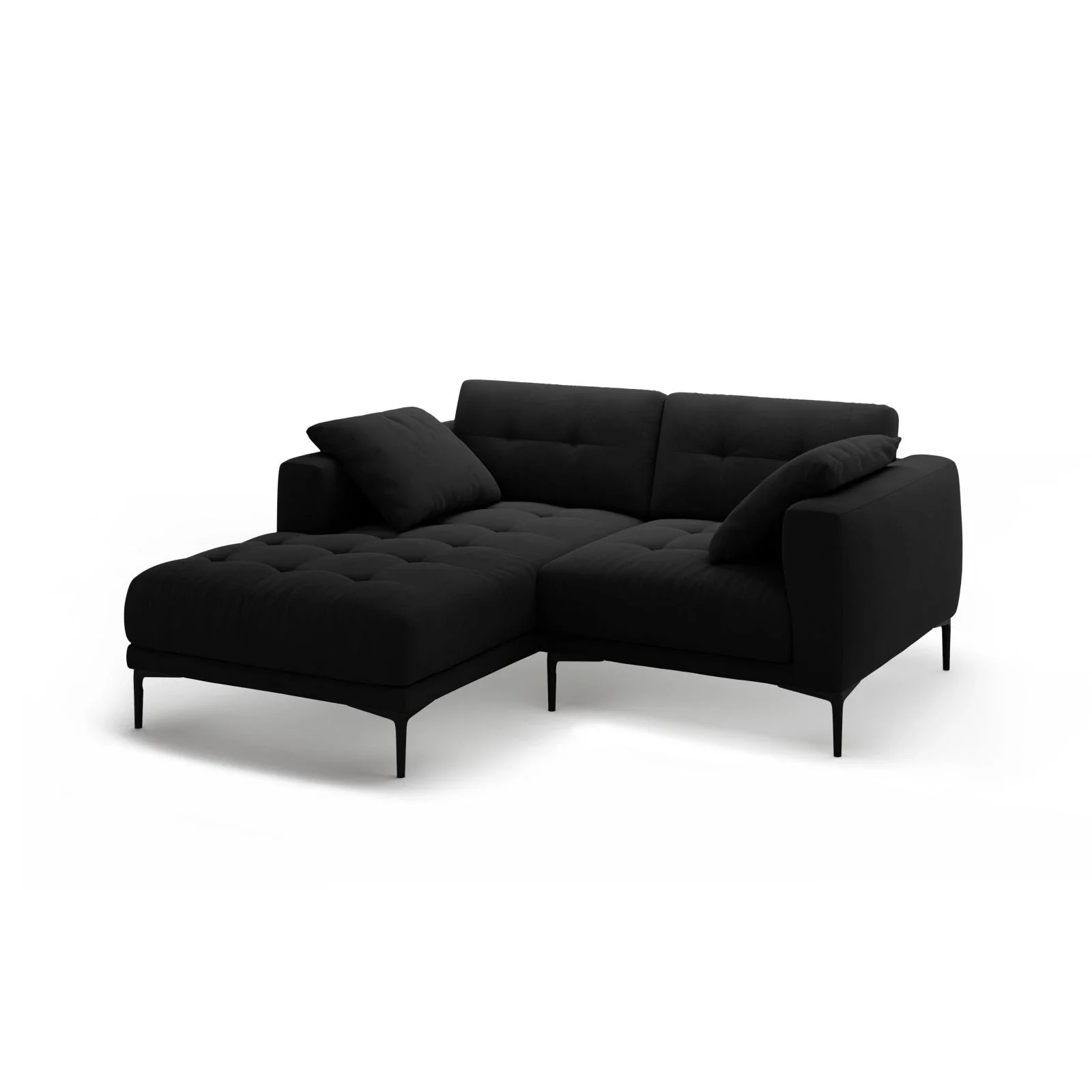 Bemy Ecksofa Links aus Samt oder Strukturstoff, 205x174 cm - Image 58