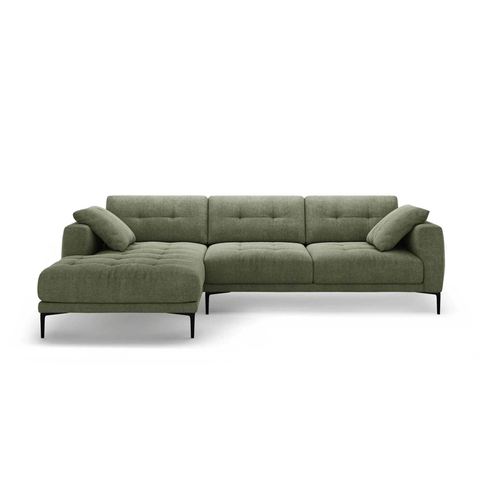 Bemy Ecksofa Links aus Samt oder Strukturstoff, 295x174 cm - Image 15