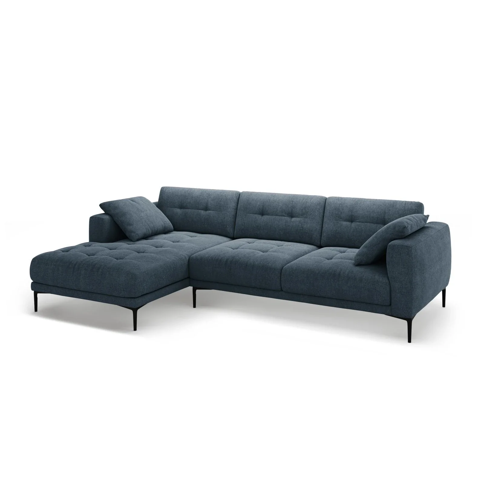 Bemy Ecksofa Links aus Samt oder Strukturstoff, 295x174 cm - Image 20