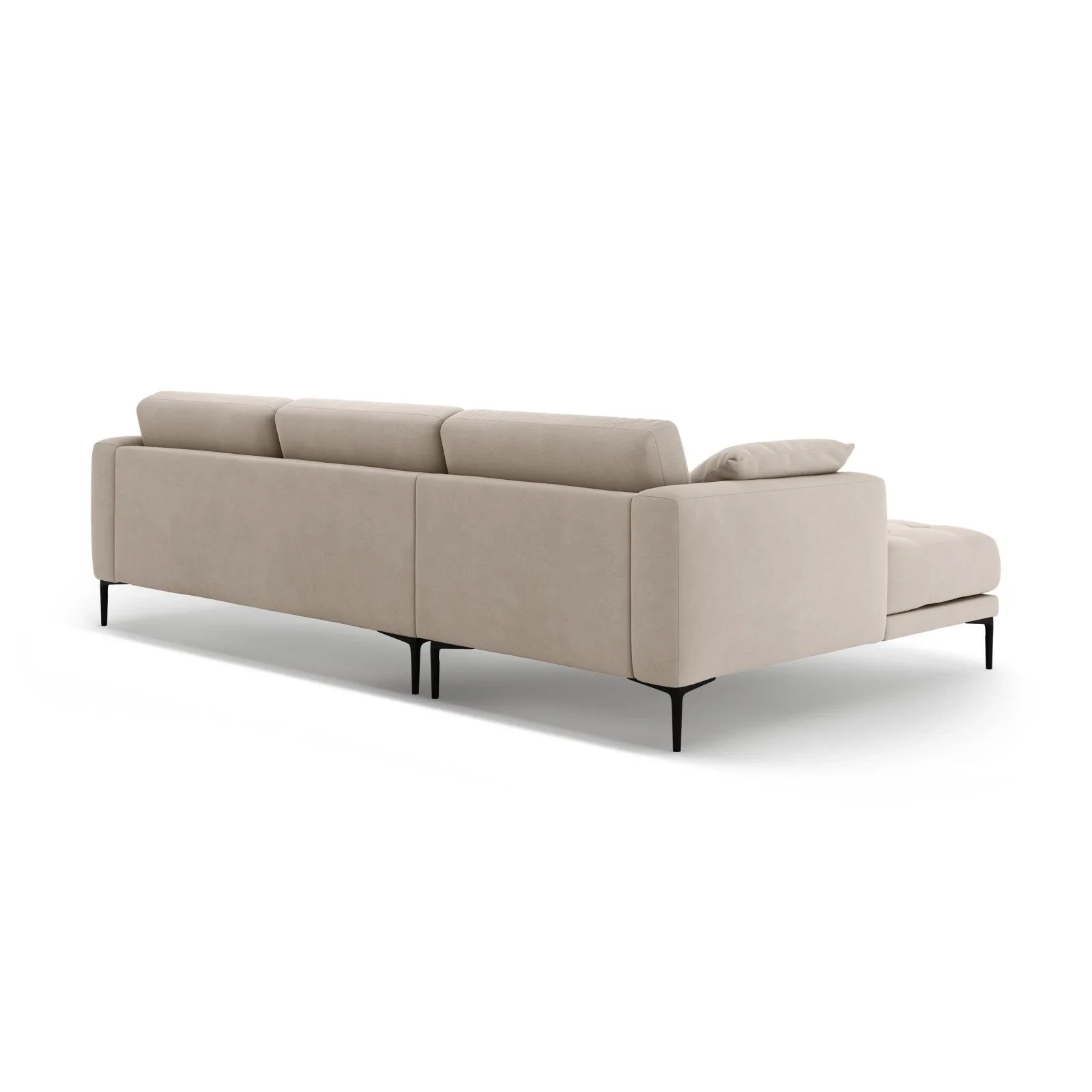 Bemy Ecksofa Links aus Samt oder Strukturstoff, 295x174 cm - Image 29