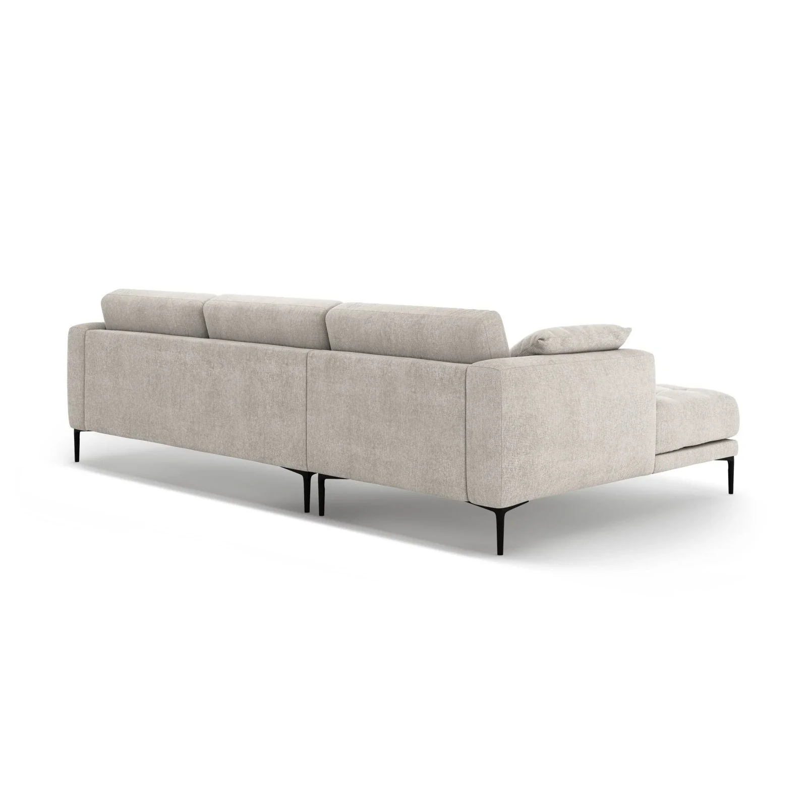 Bemy Ecksofa Links aus Samt oder Strukturstoff, 295x174 cm - Image 3