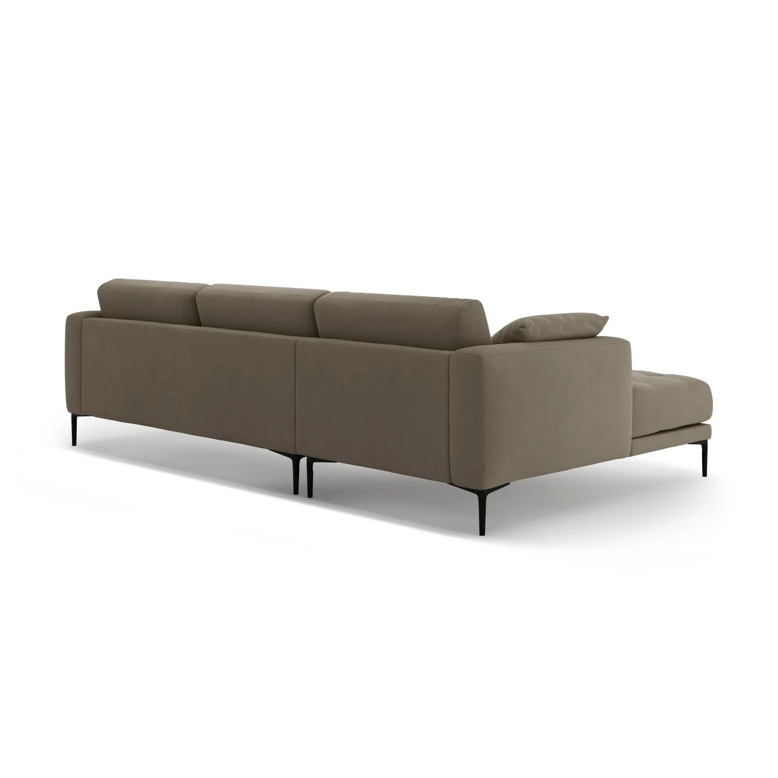 Bemy Ecksofa Links aus Samt oder Strukturstoff, 295x174 cm - Image 33