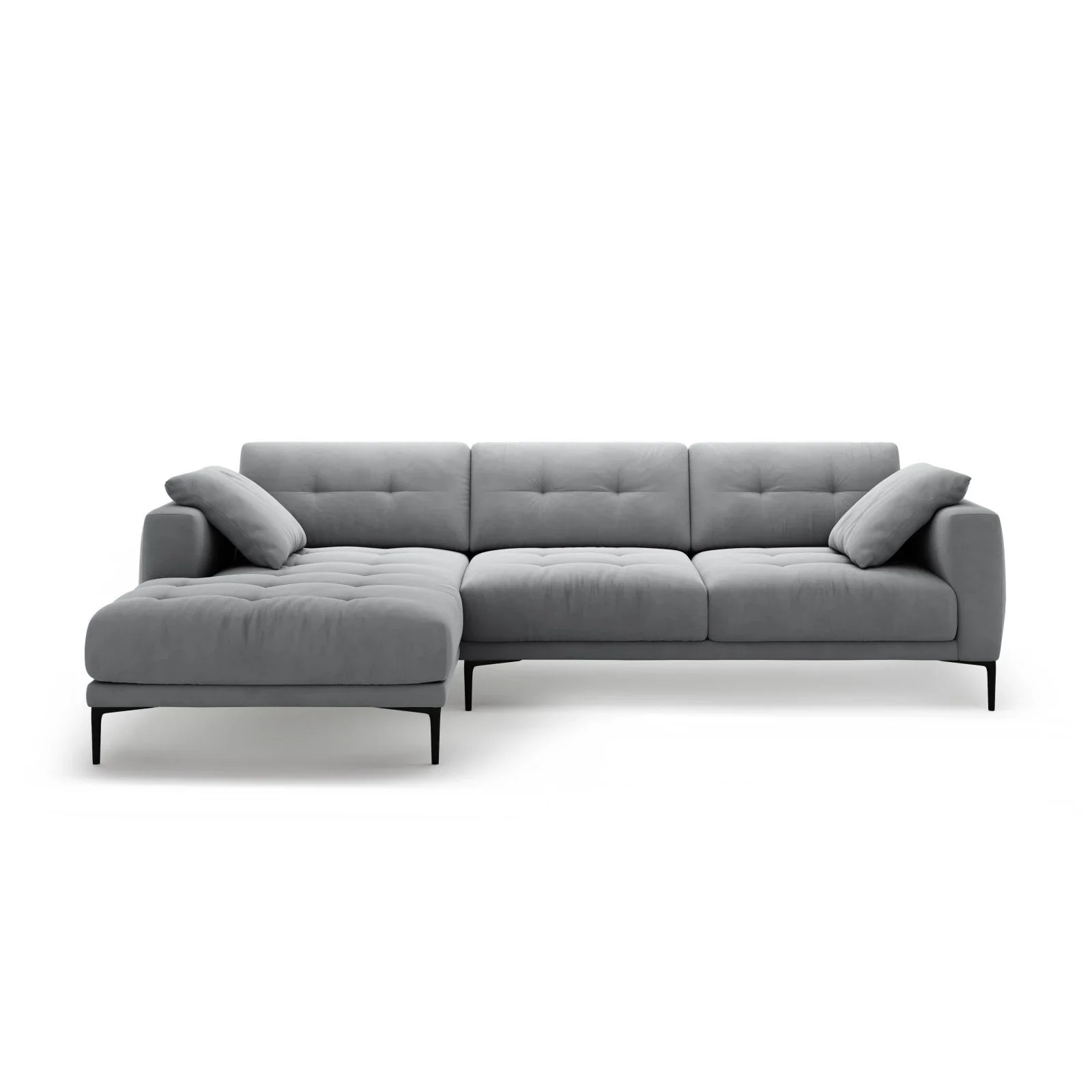 Bemy Ecksofa Links aus Samt oder Strukturstoff, 295x174 cm - Image 55
