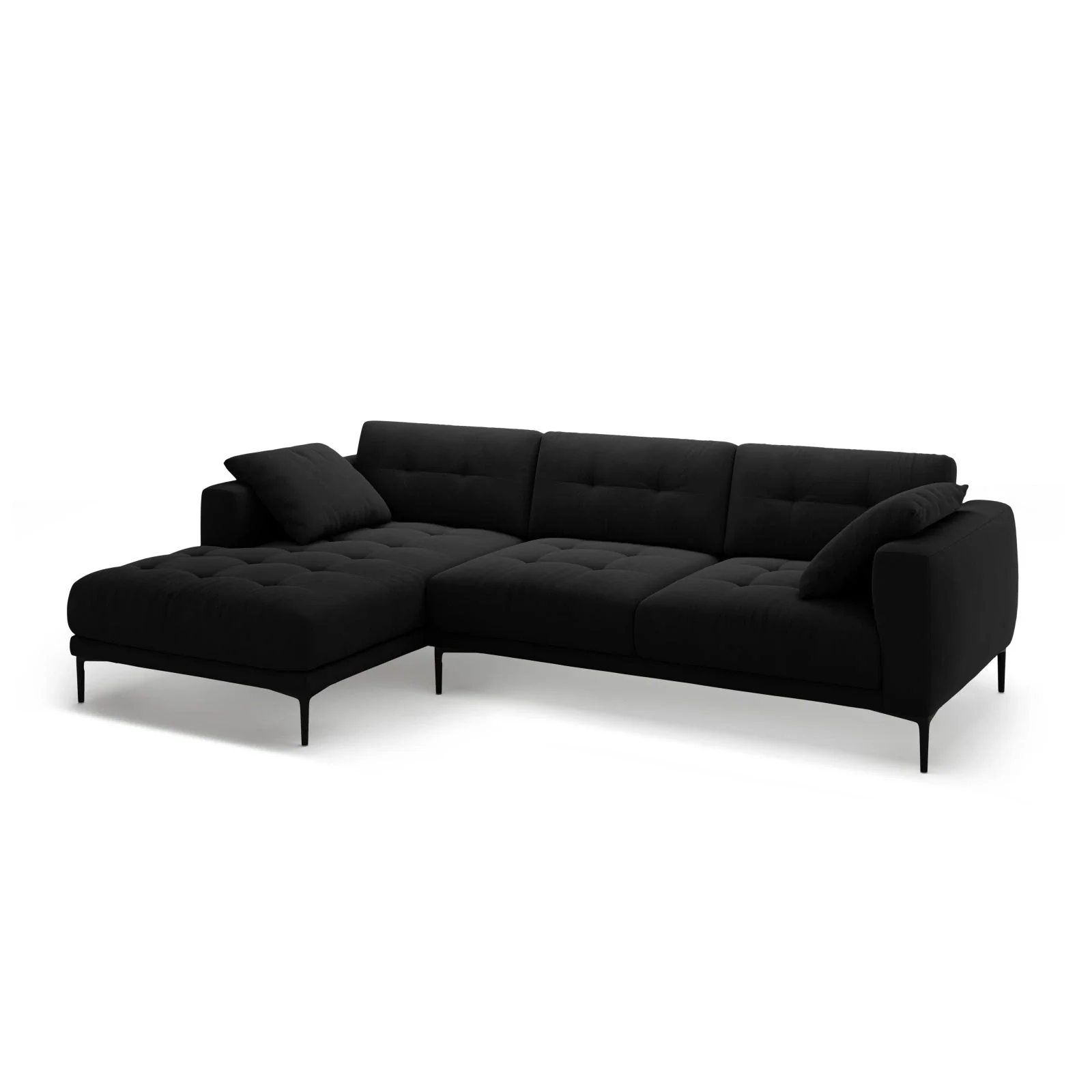 Bemy Ecksofa Links aus Samt oder Strukturstoff, 295x174 cm - Image 60