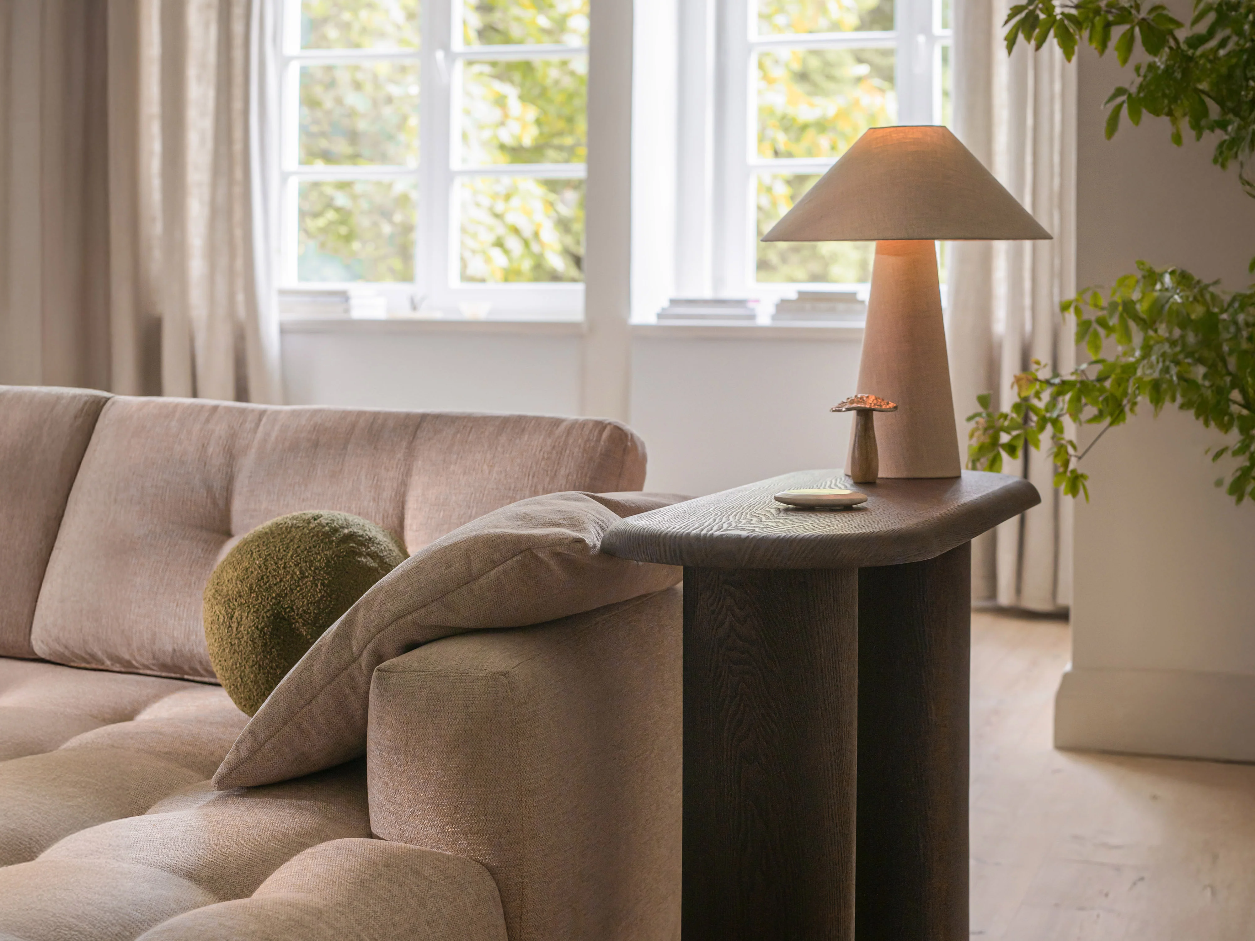 Bemy Ecksofa Links aus Samt oder Strukturstoff, 295x174 cm - Image 7