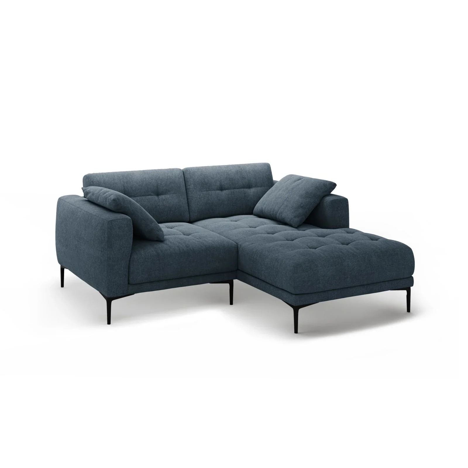 Bemy Ecksofa Rechts aus Samt oder Strukturstoff, 205x174 cm - Image 18