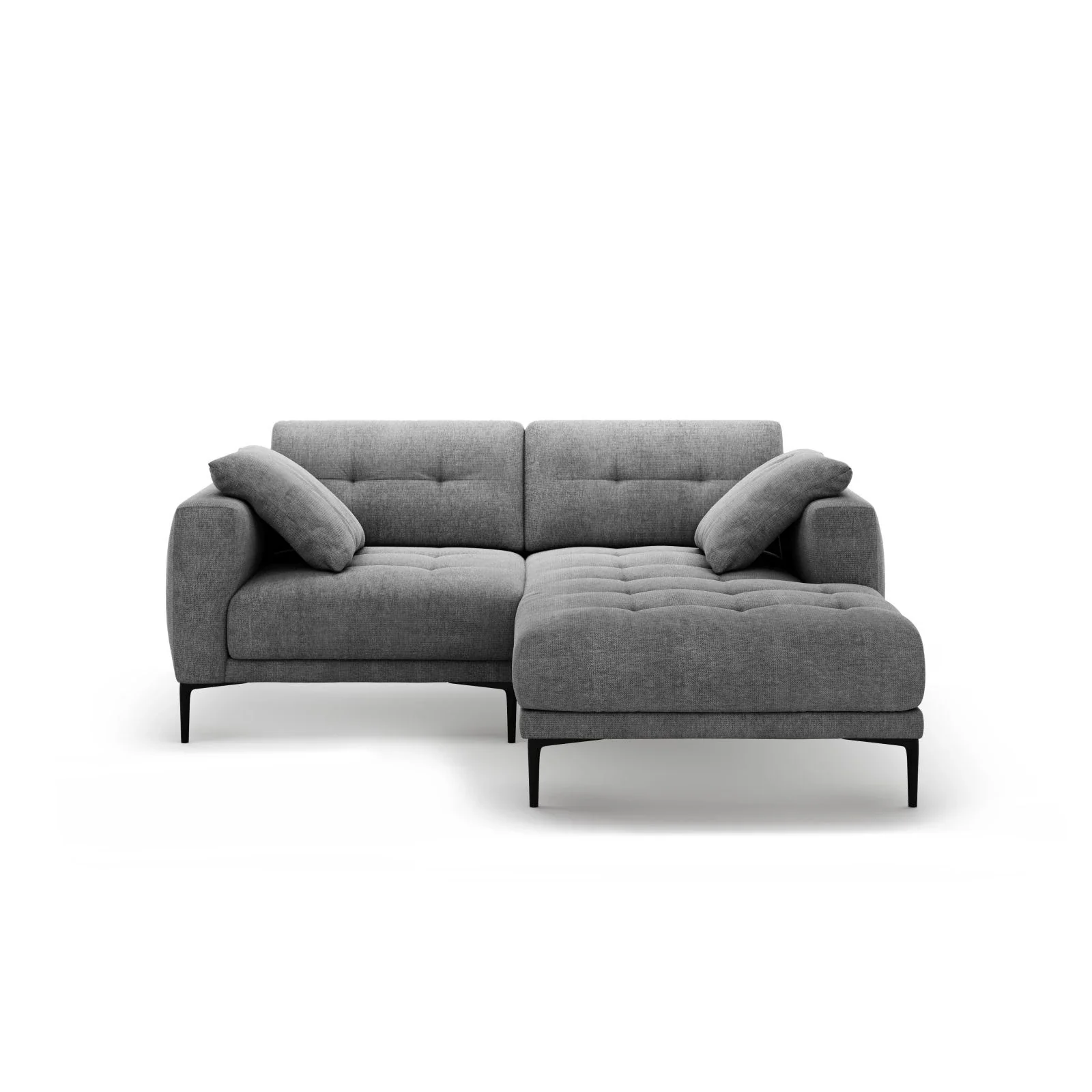 Bemy Ecksofa Rechts aus Samt oder Strukturstoff, 205x174 cm - Image 21