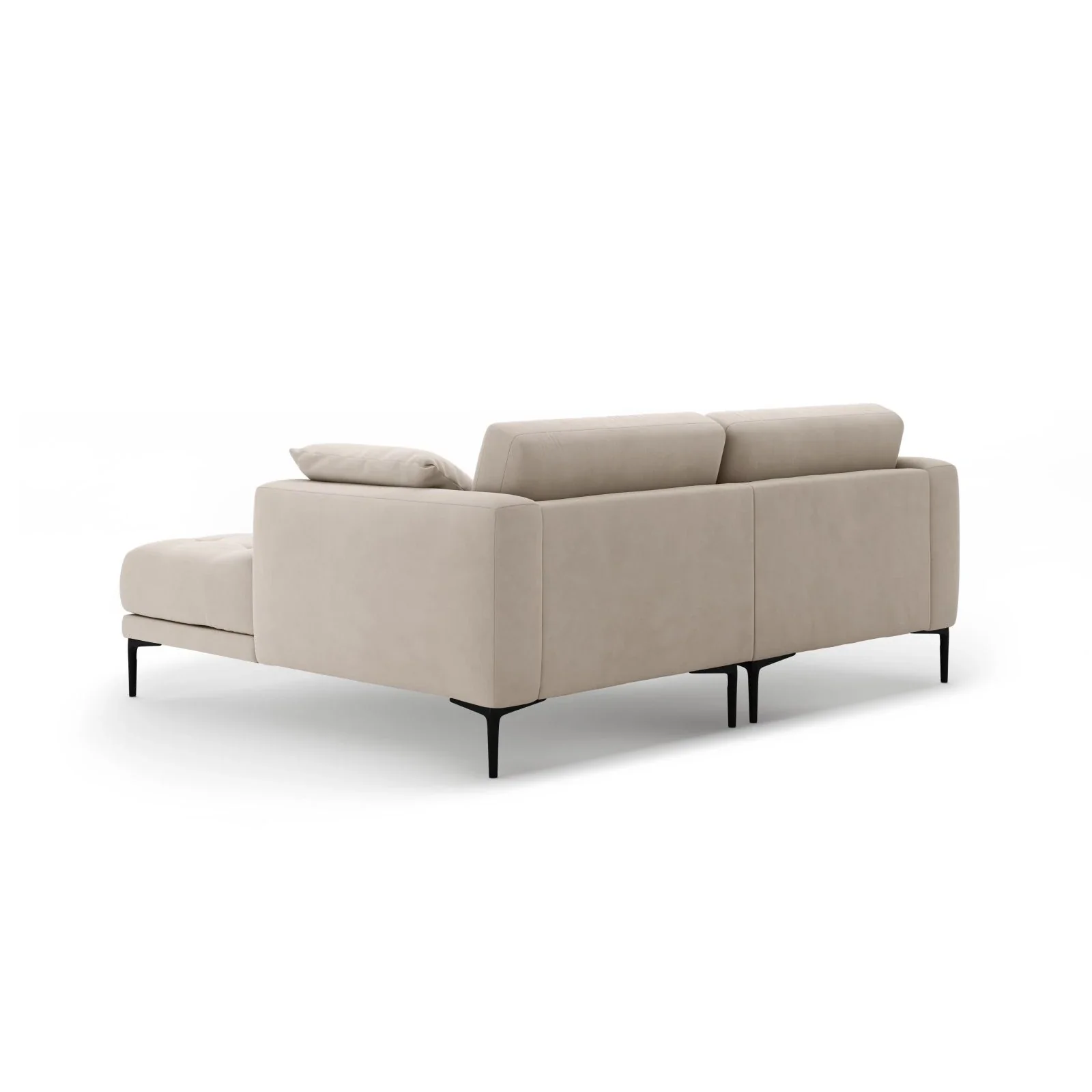 Bemy Ecksofa Rechts aus Samt oder Strukturstoff, 205x174 cm - Image 27