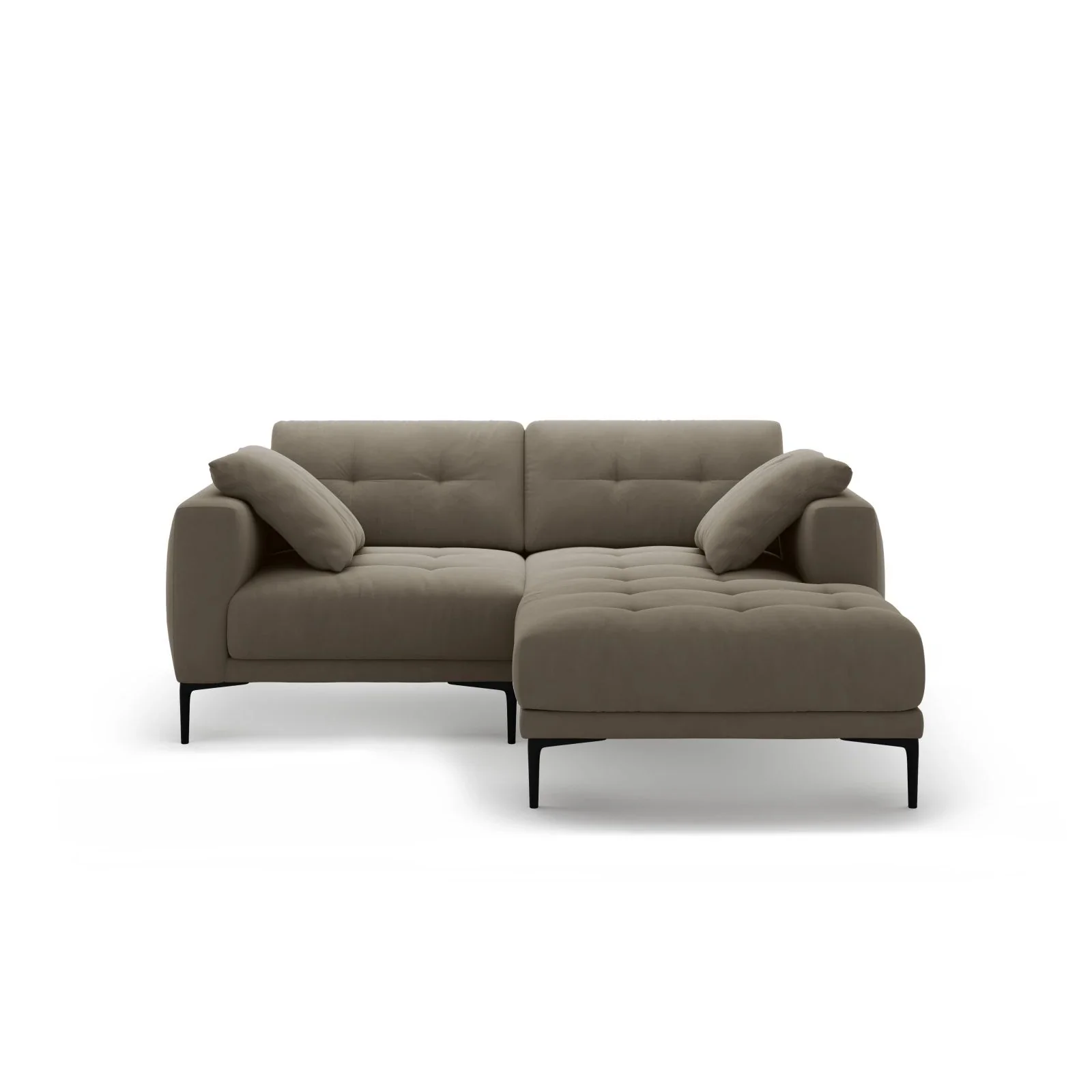 Bemy Ecksofa Rechts aus Samt oder Strukturstoff, 205x174 cm - Image 29