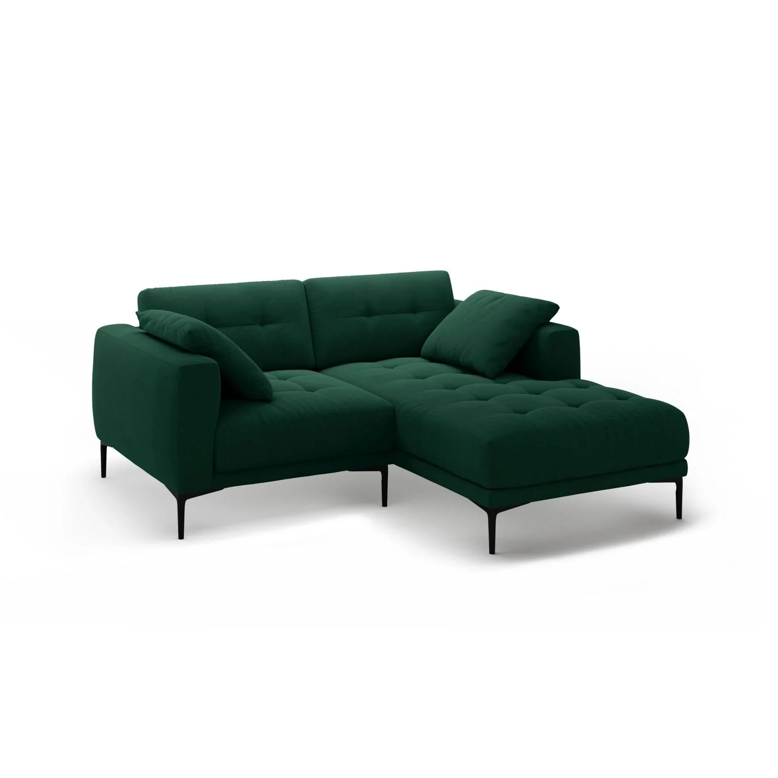 Bemy Ecksofa Rechts aus Samt oder Strukturstoff, 205x174 cm - Image 38
