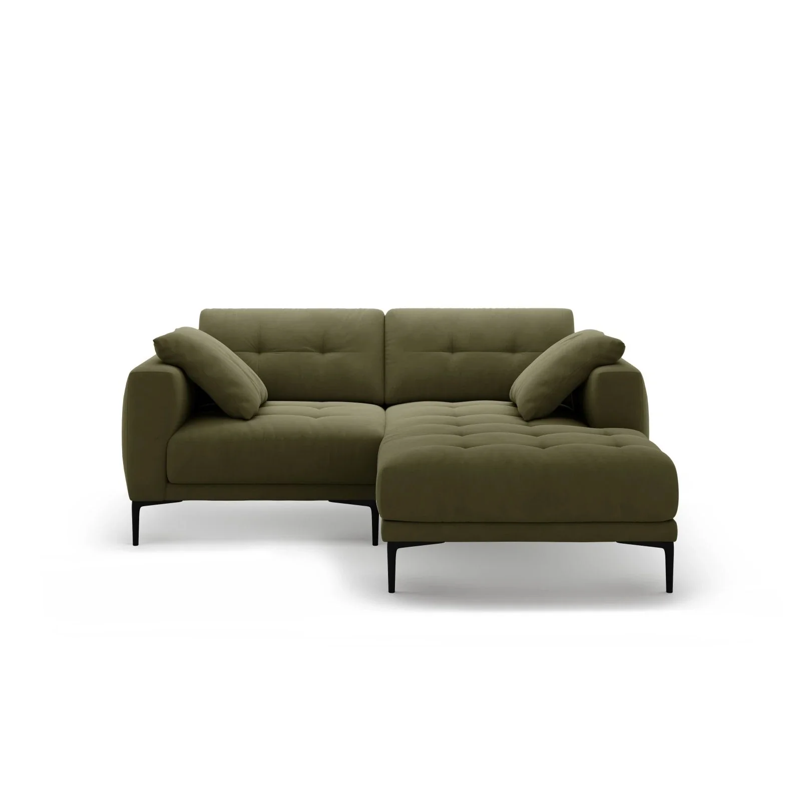 Bemy Ecksofa Rechts aus Samt oder Strukturstoff, 205x174 cm - Image 41