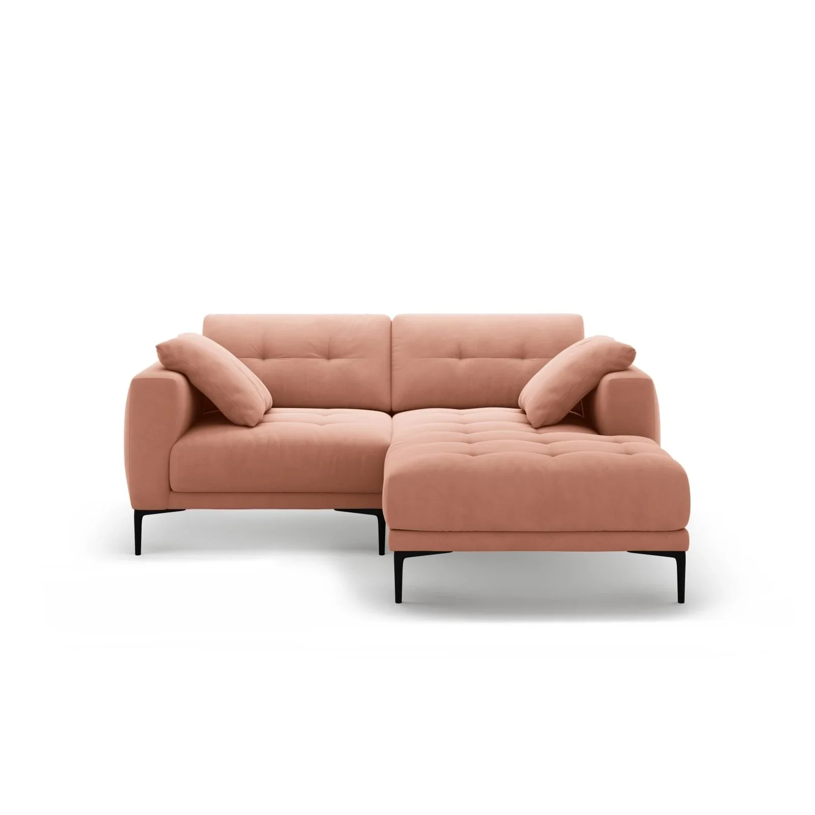 Bemy Ecksofa Rechts aus Samt oder Strukturstoff, 205x174 cm - Image 45
