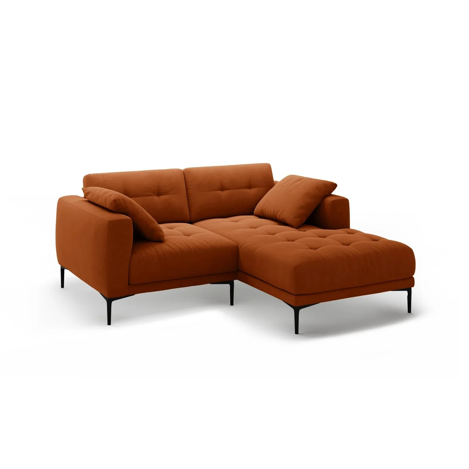 Bemy Ecksofa Rechts aus Samt oder Strukturstoff, 205x174 cm - Image 50
