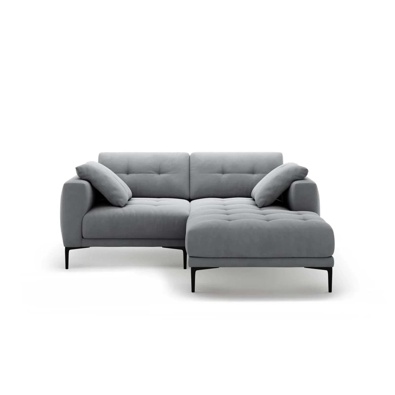 Bemy Ecksofa Rechts aus Samt oder Strukturstoff, 205x174 cm - Image 53