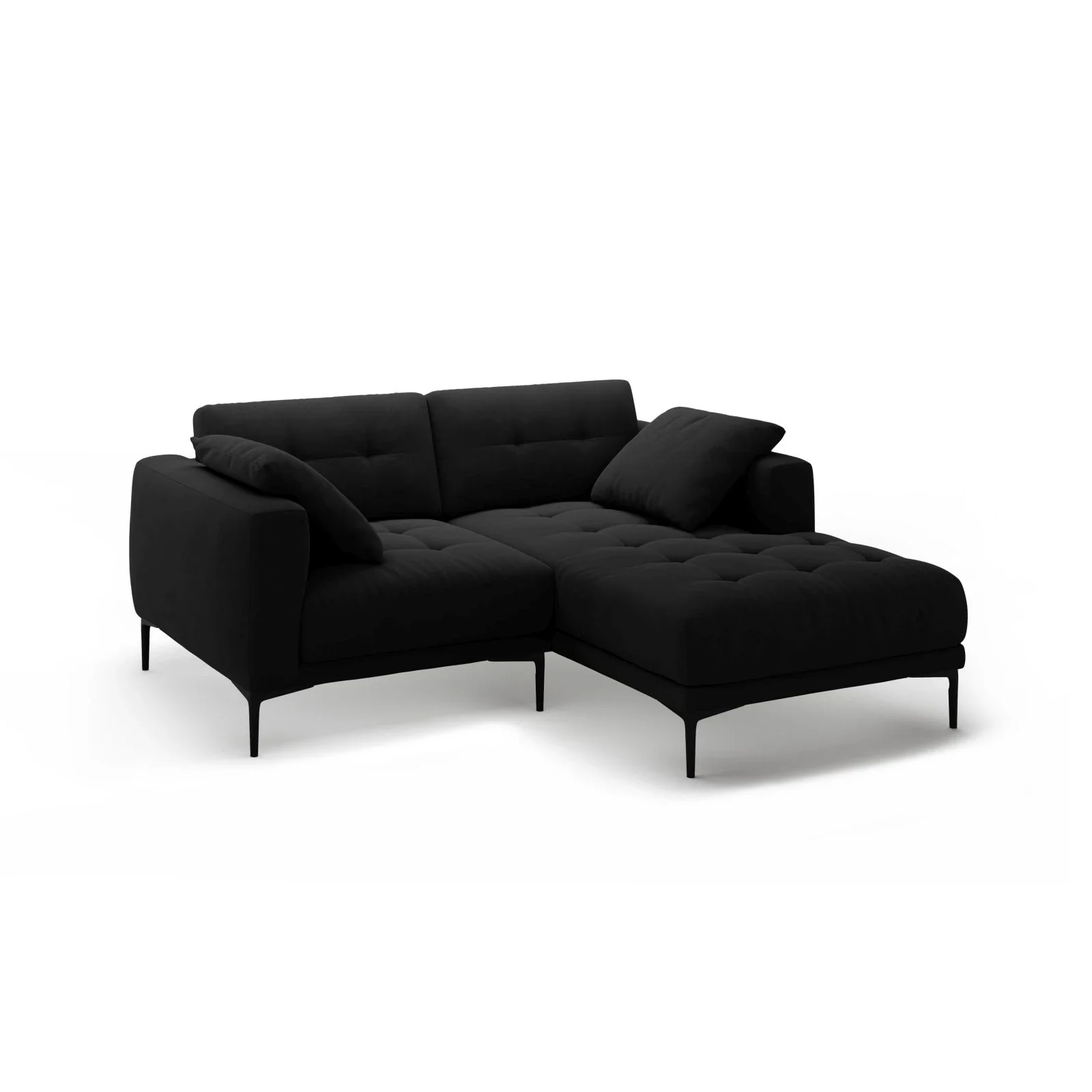 Bemy Ecksofa Rechts aus Samt oder Strukturstoff, 205x174 cm - Image 58