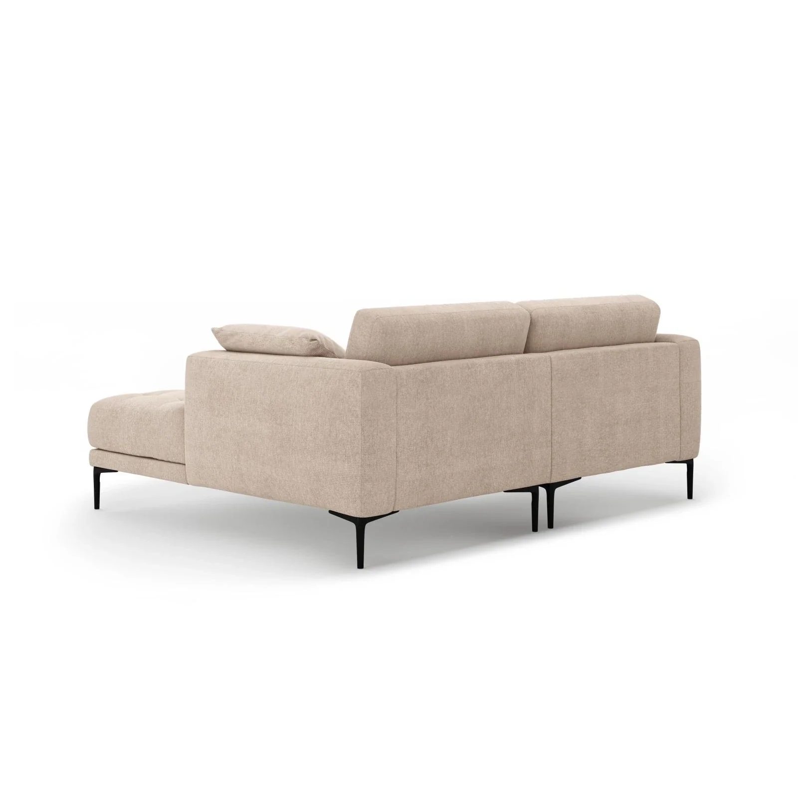 Bemy Ecksofa Rechts aus Samt oder Strukturstoff, 205x174 cm - Image 7