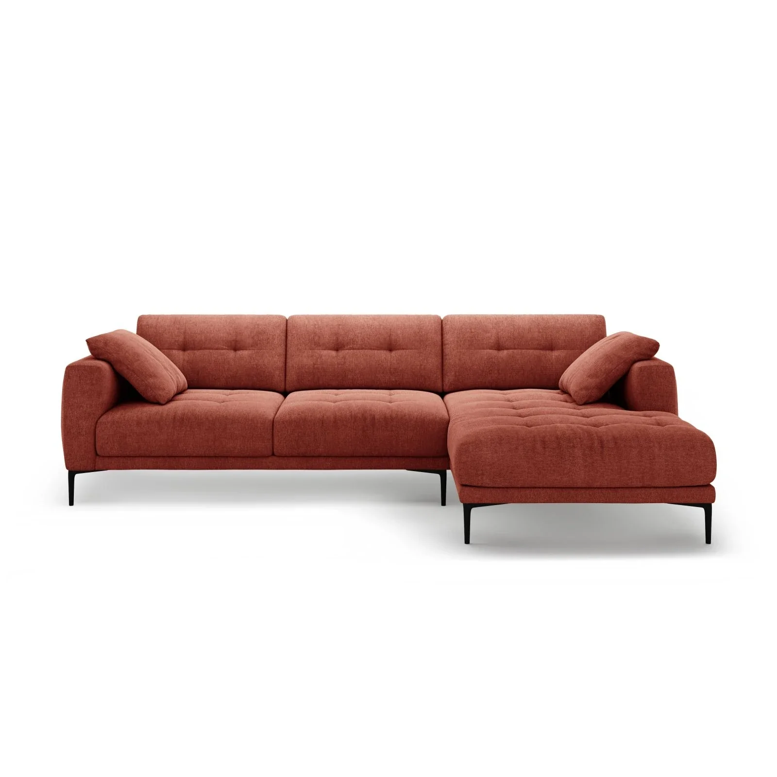 Bemy Ecksofa Rechts aus Samt oder Strukturstoff, 295x174 cm - Image 11