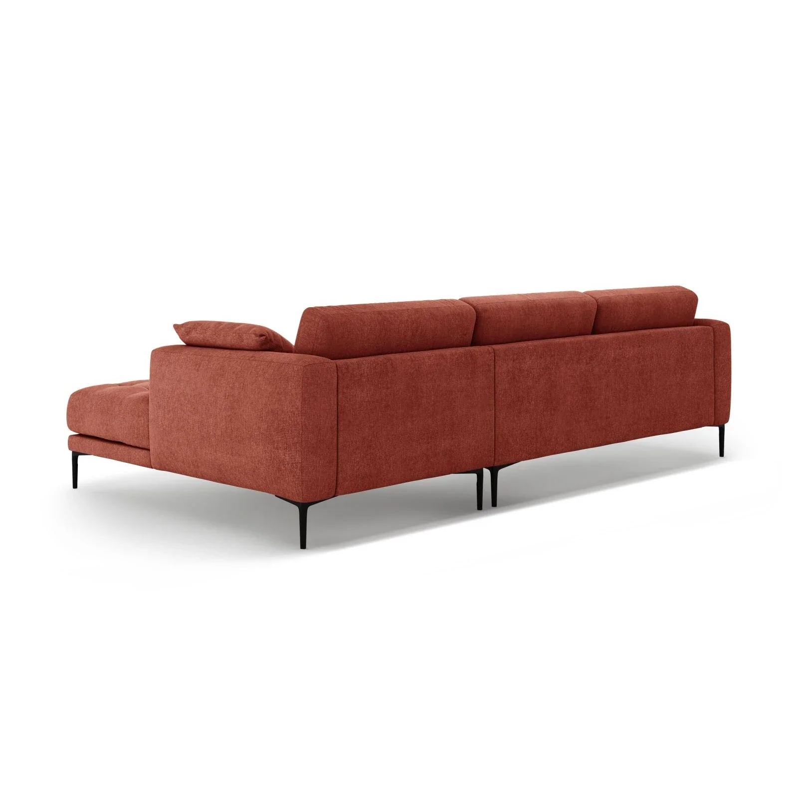 Bemy Ecksofa Rechts aus Samt oder Strukturstoff, 295x174 cm - Image 13