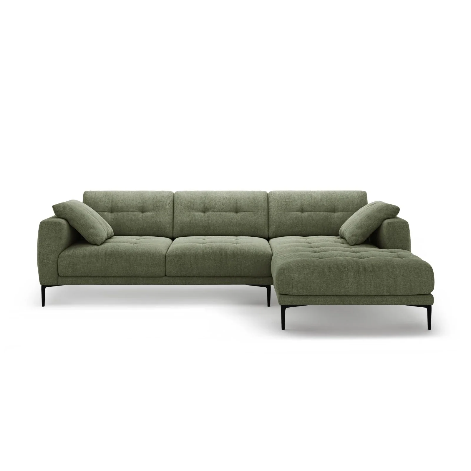 Bemy Ecksofa Rechts aus Samt oder Strukturstoff, 295x174 cm - Image 15