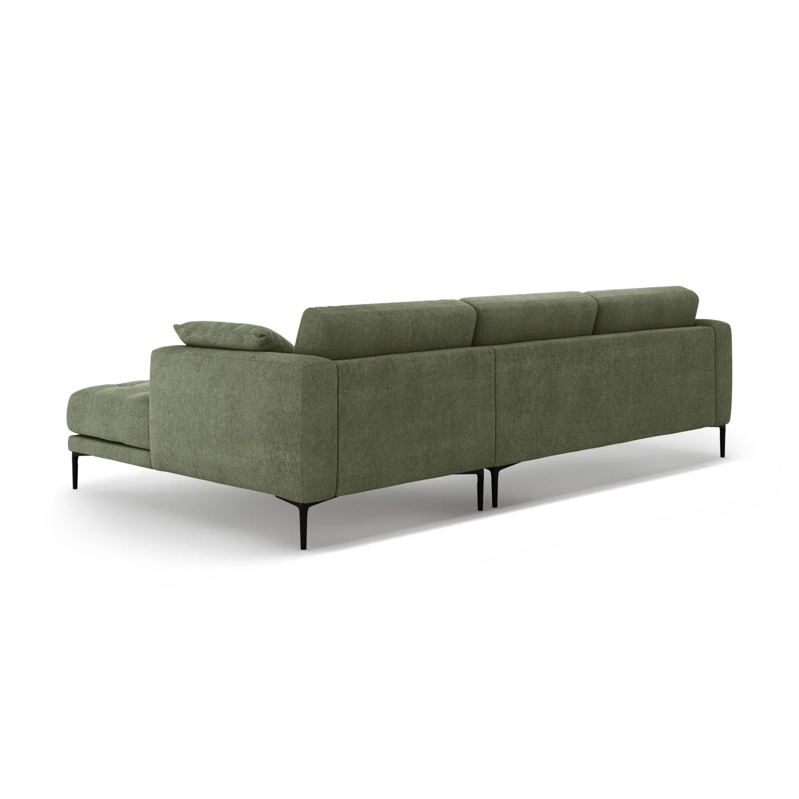 Bemy Ecksofa Rechts aus Samt oder Strukturstoff, 295x174 cm - Image 17