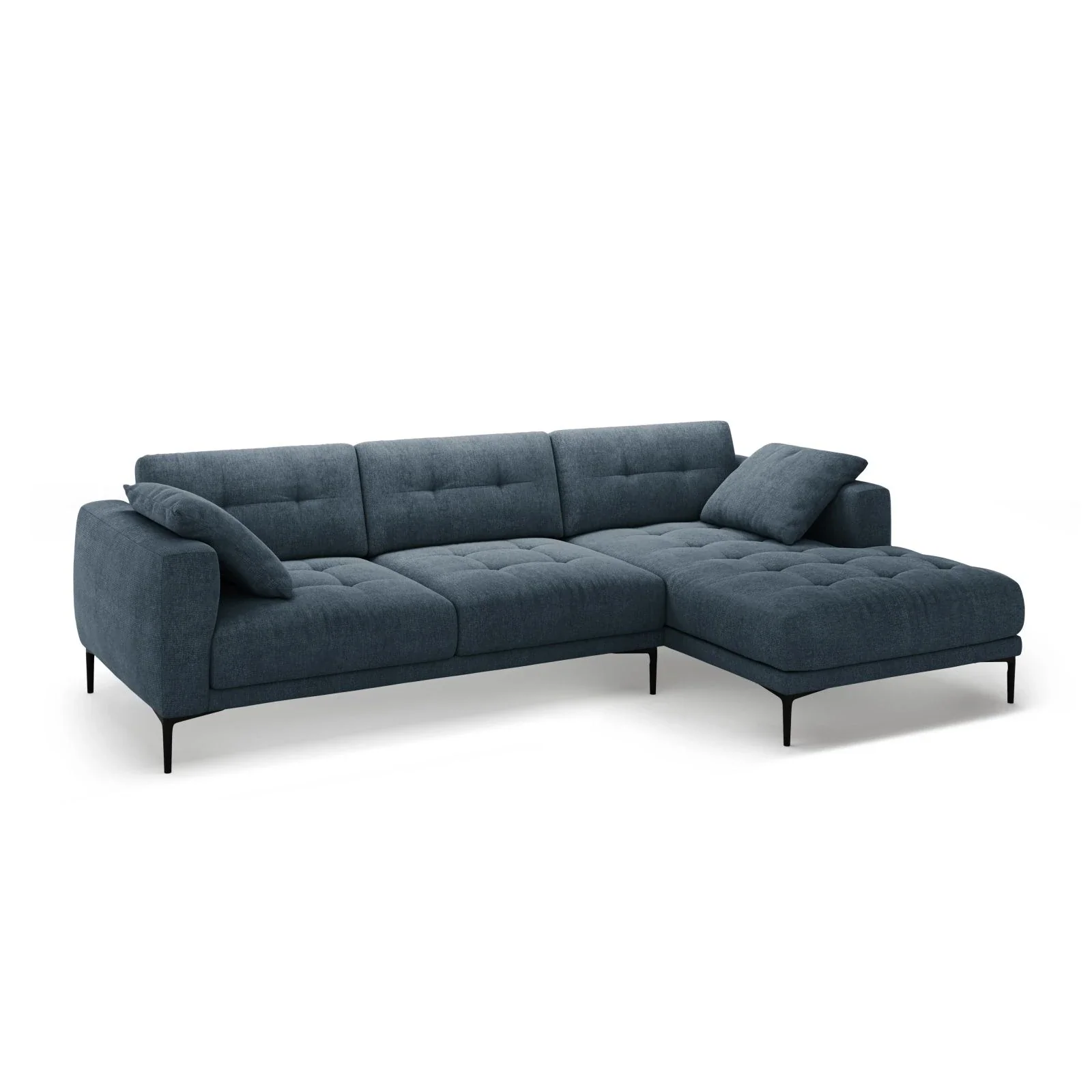 Bemy Ecksofa Rechts aus Samt oder Strukturstoff, 295x174 cm - Image 20