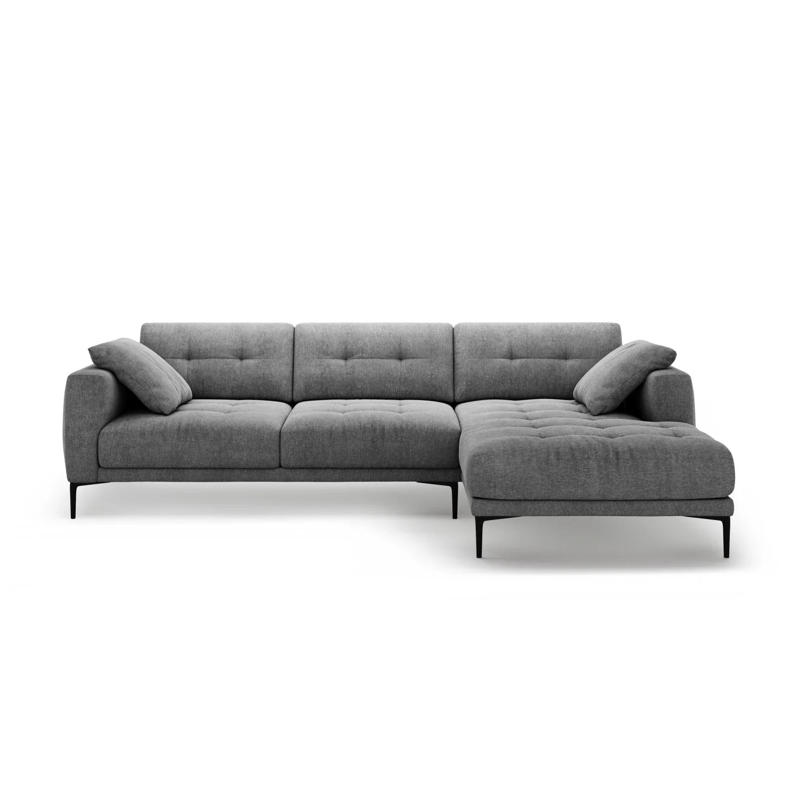 Bemy Ecksofa Rechts aus Samt oder Strukturstoff, 295x174 cm - Image 23