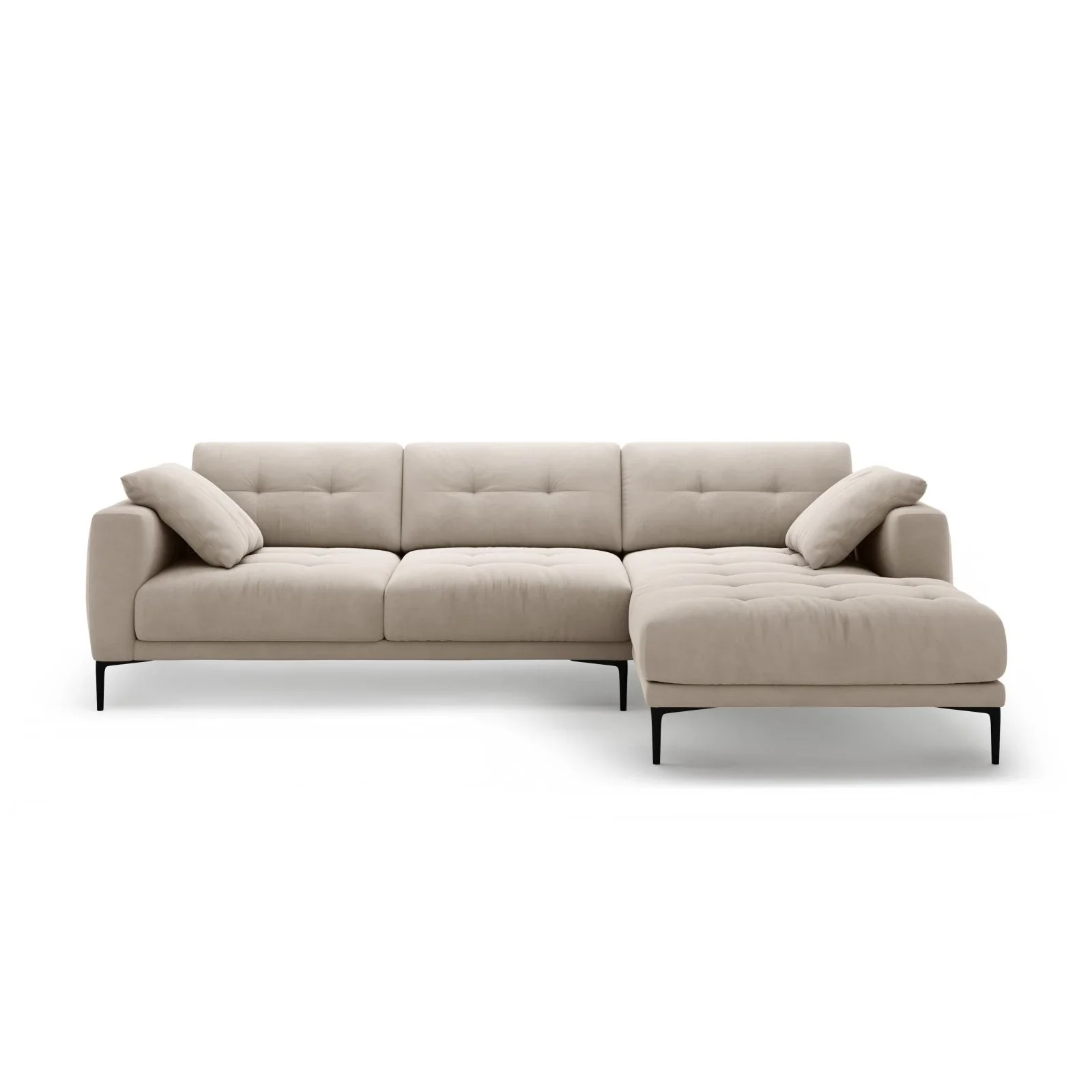 Bemy Ecksofa Rechts aus Samt oder Strukturstoff, 295x174 cm - Image 27