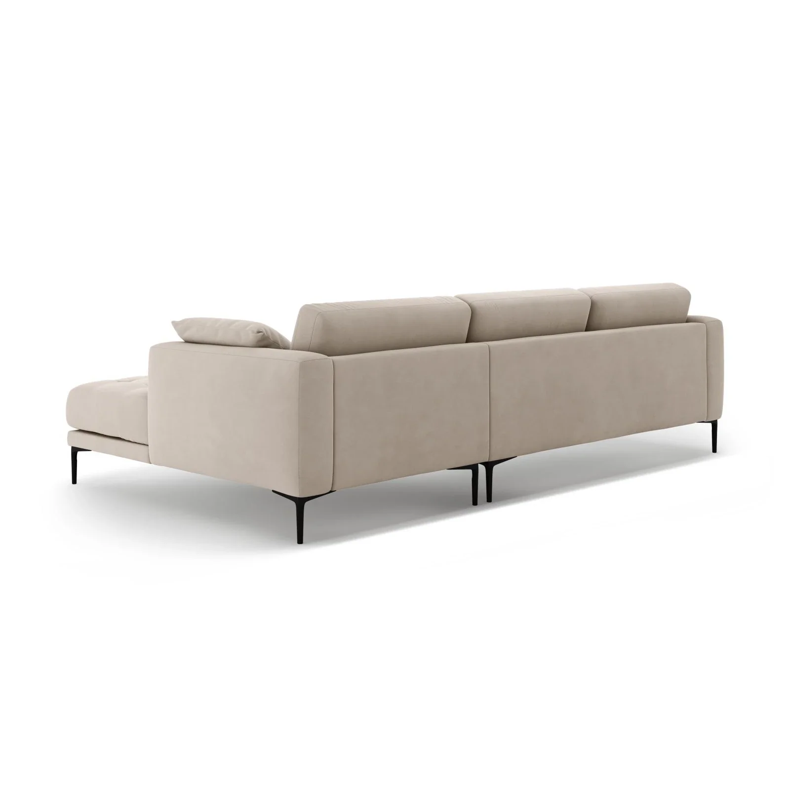 Bemy Ecksofa Rechts aus Samt oder Strukturstoff, 295x174 cm - Image 29
