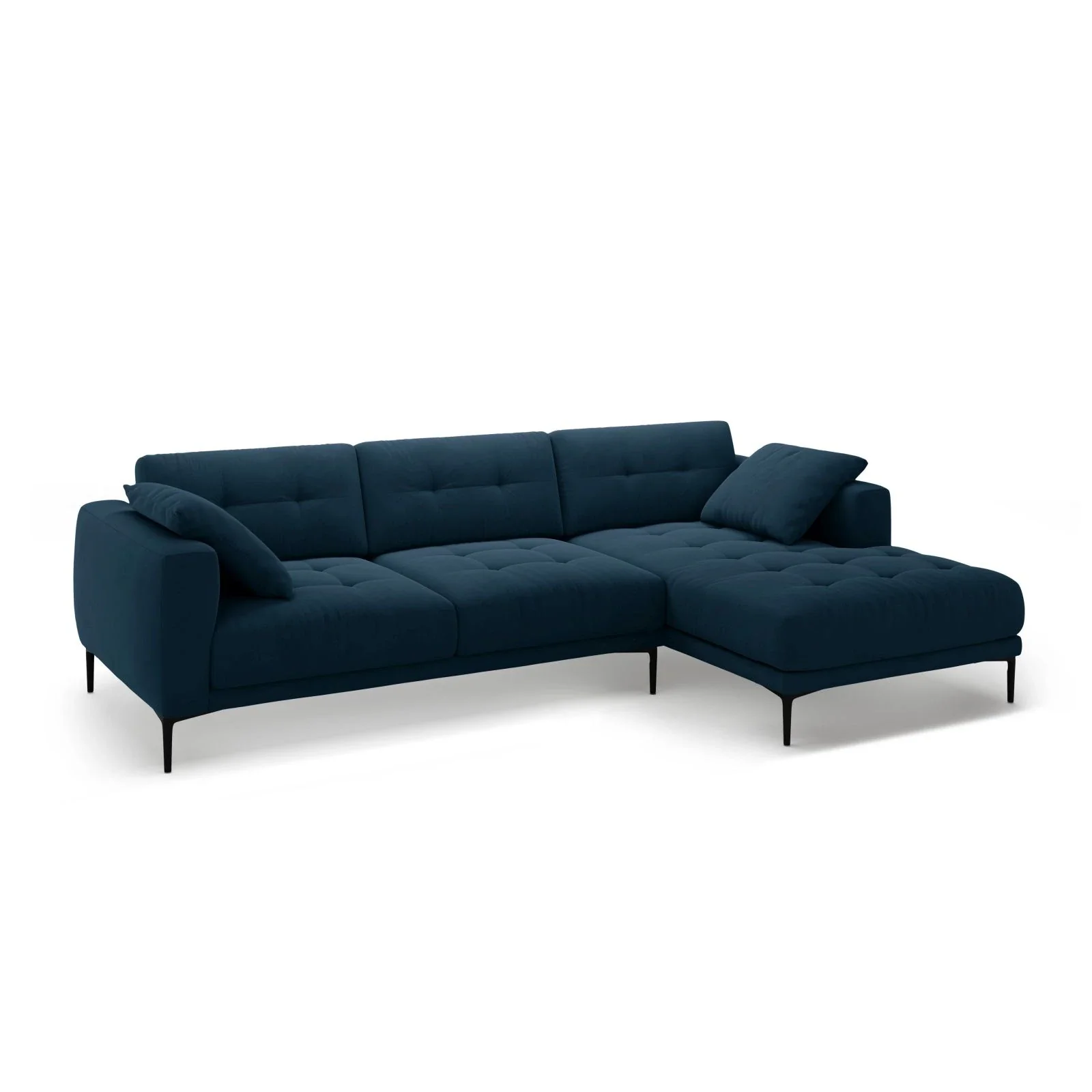 Bemy Ecksofa Rechts aus Samt oder Strukturstoff, 295x174 cm - Image 36