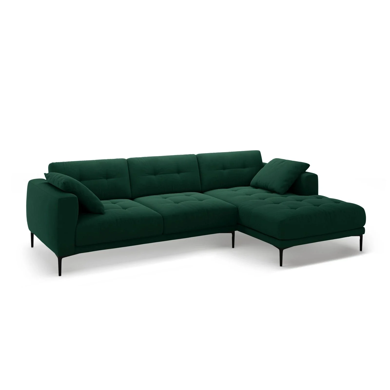 Bemy Ecksofa Rechts aus Samt oder Strukturstoff, 295x174 cm - Image 40
