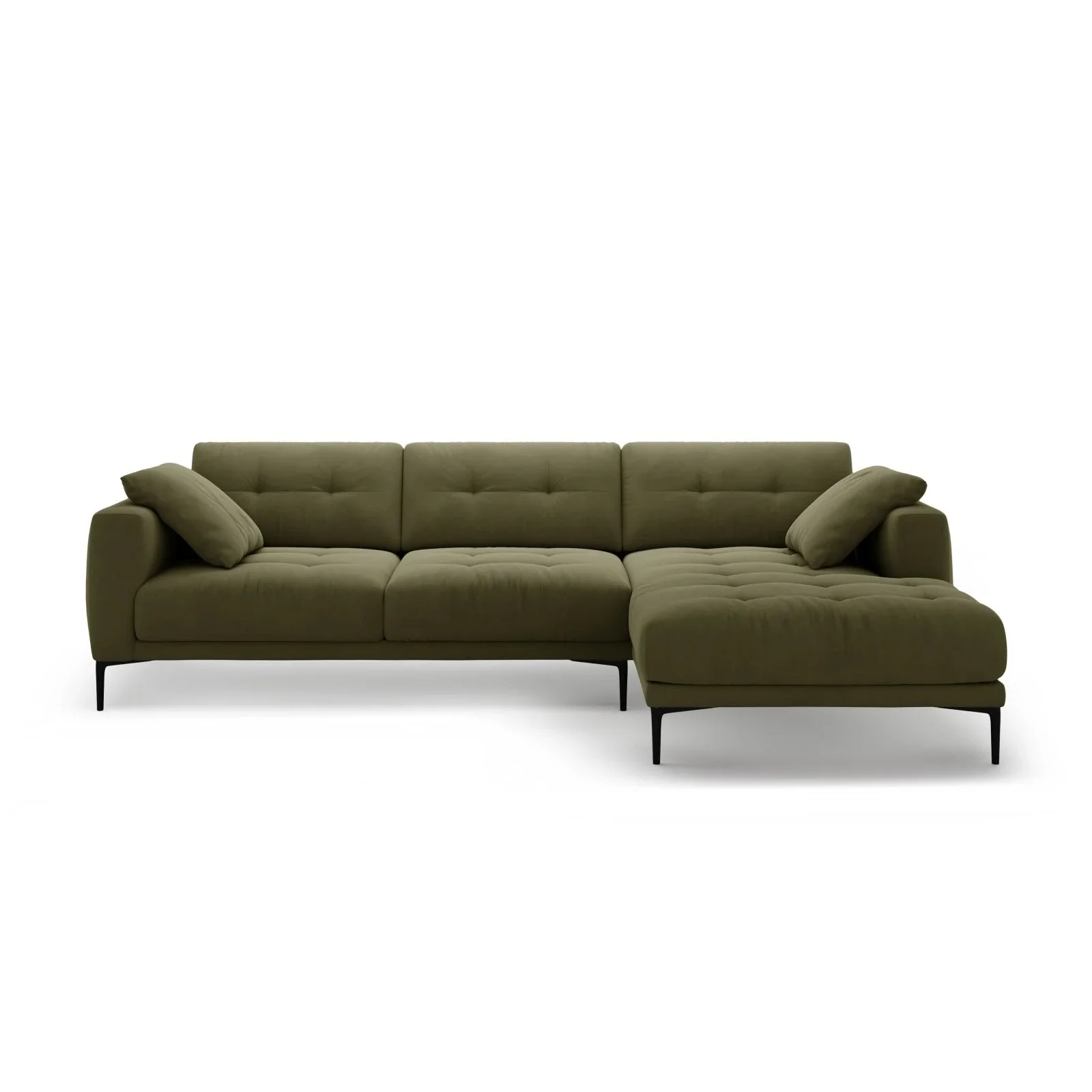 Bemy Ecksofa Rechts aus Samt oder Strukturstoff, 295x174 cm - Image 43