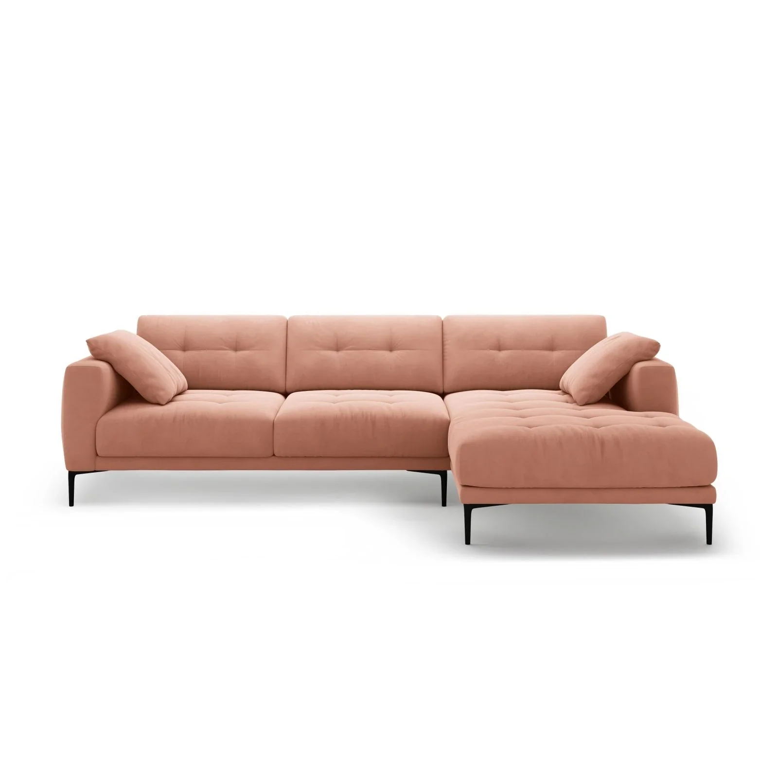 Bemy Ecksofa Rechts aus Samt oder Strukturstoff, 295x174 cm - Image 47