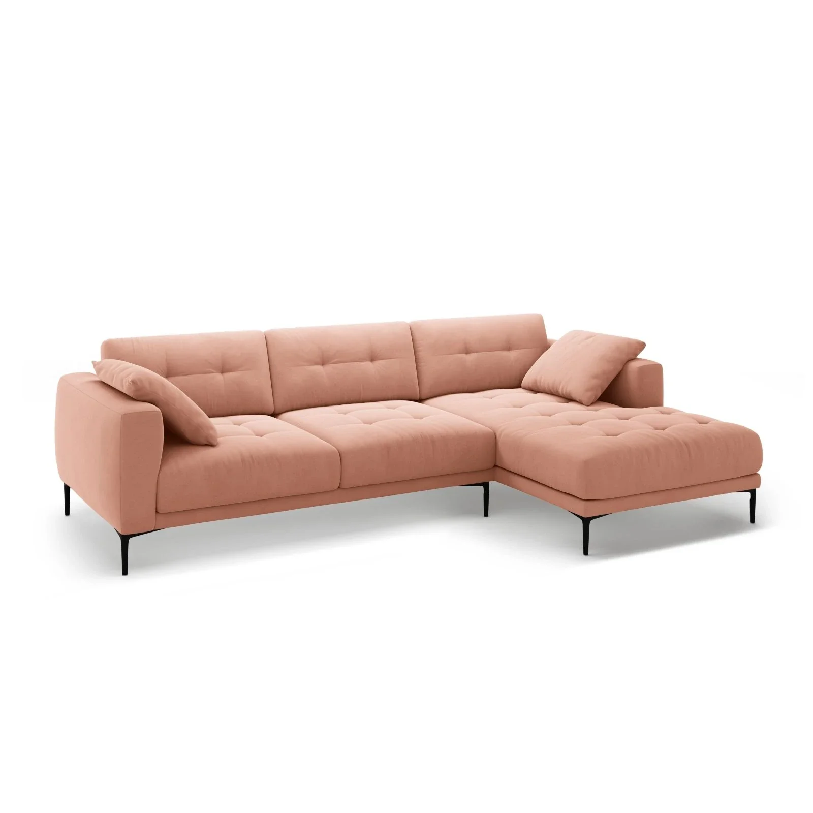 Bemy Ecksofa Rechts aus Samt oder Strukturstoff, 295x174 cm - Image 48