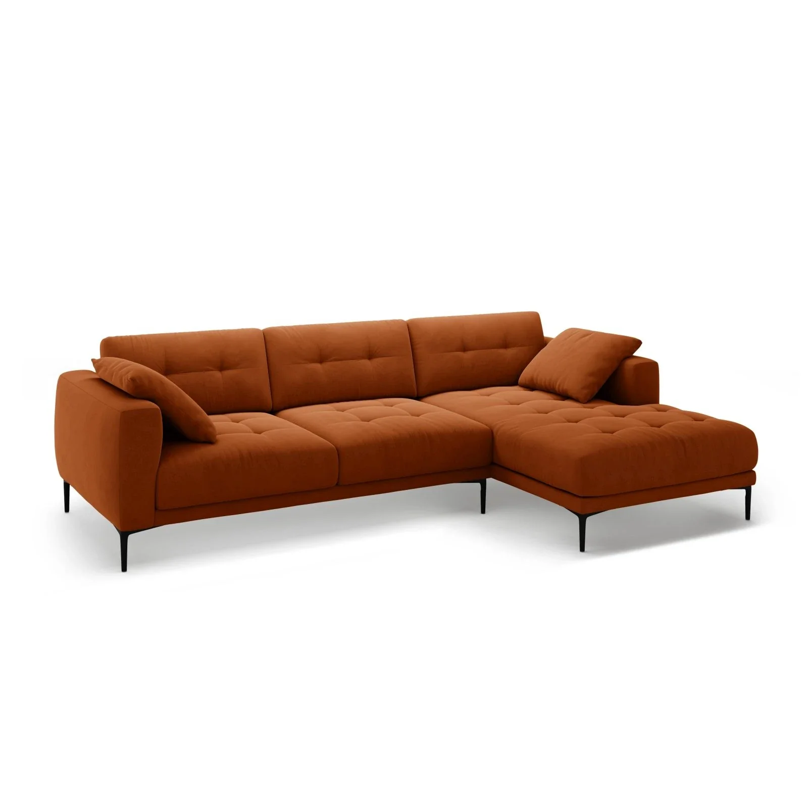 Bemy Ecksofa Rechts aus Samt oder Strukturstoff, 295x174 cm - Image 52