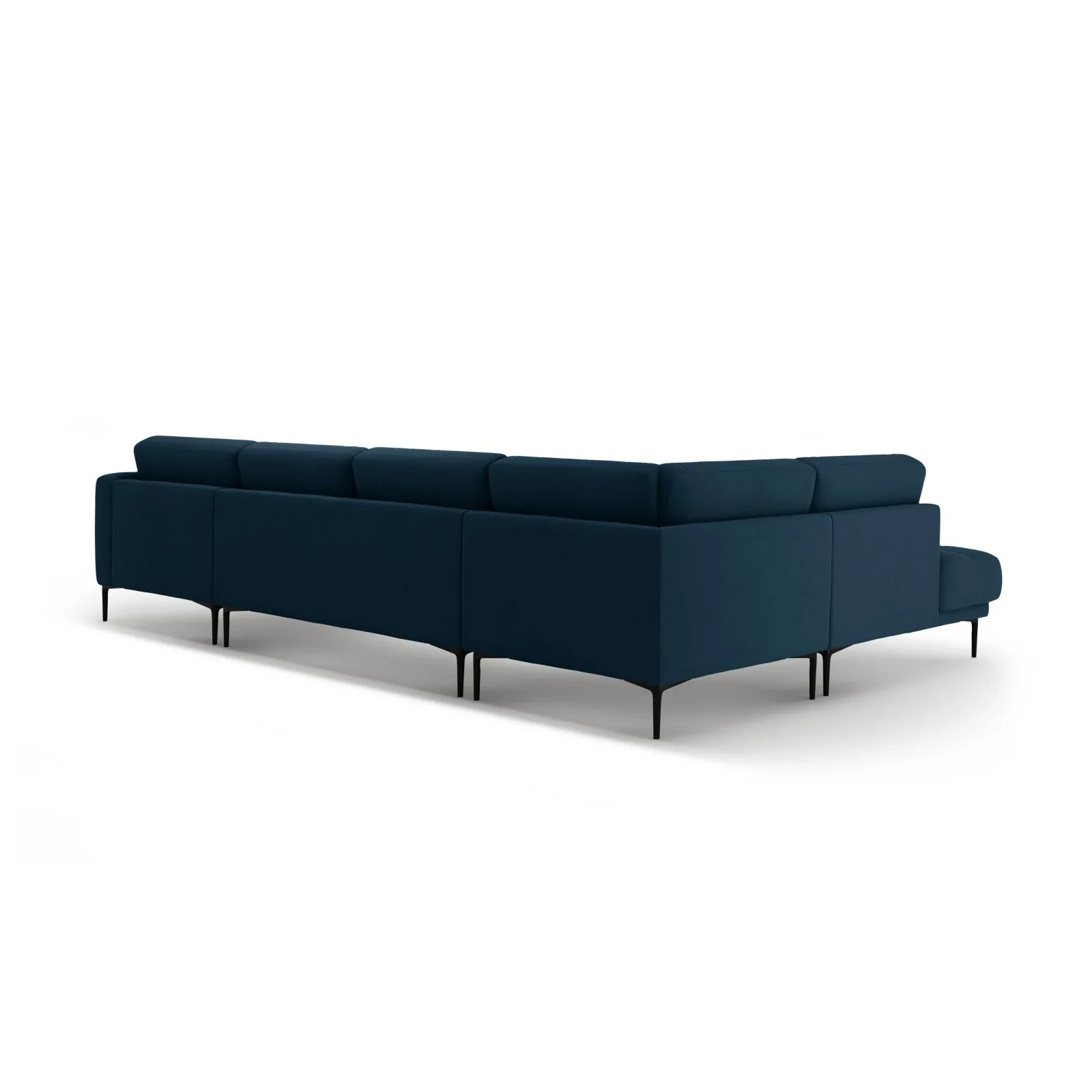 Bemy Panorama-Ecksofa Links aus Samt oder Strukturstoff, 373x240 cm - Image 35