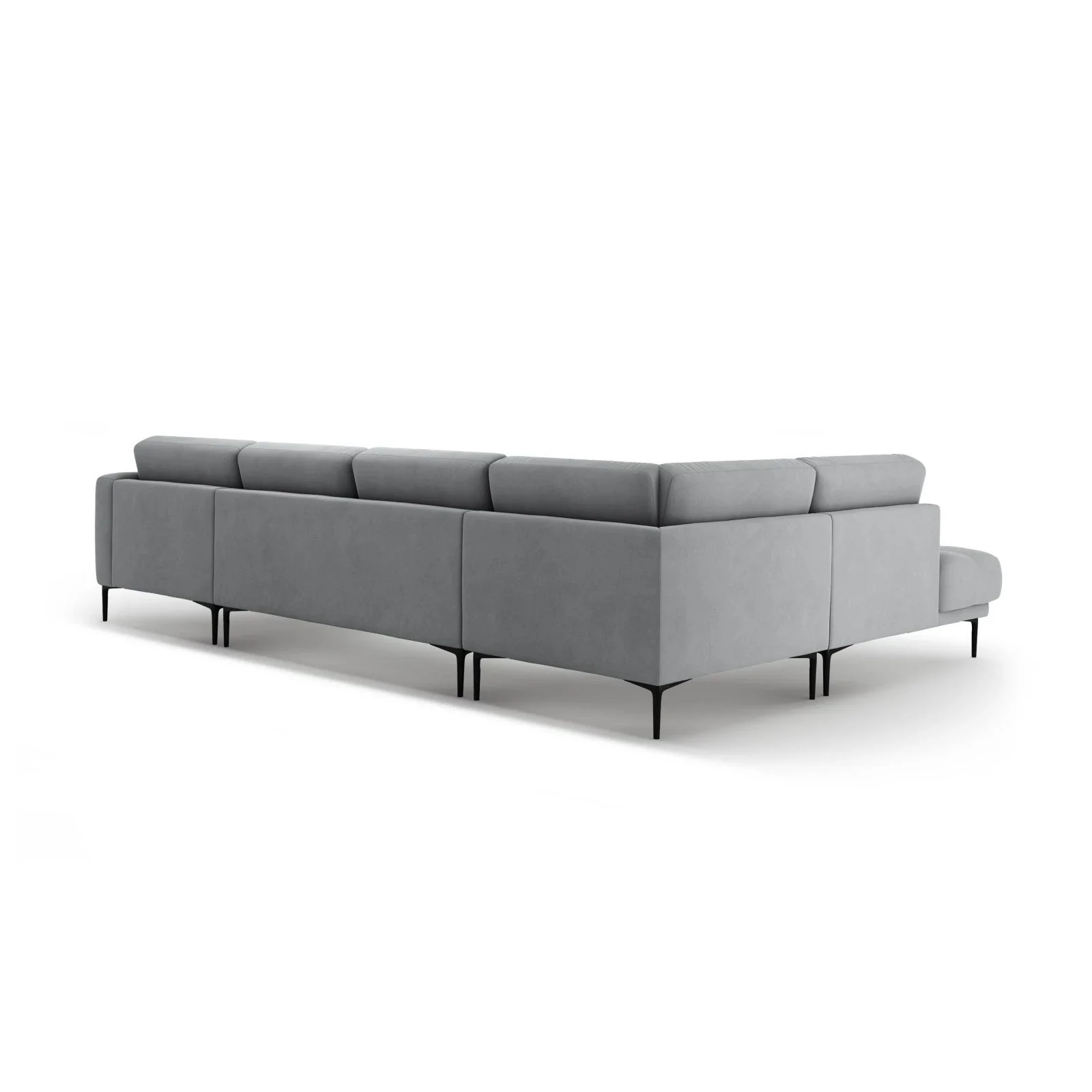 Bemy Panorama-Ecksofa Links aus Samt oder Strukturstoff, 373x240 cm - Image 55