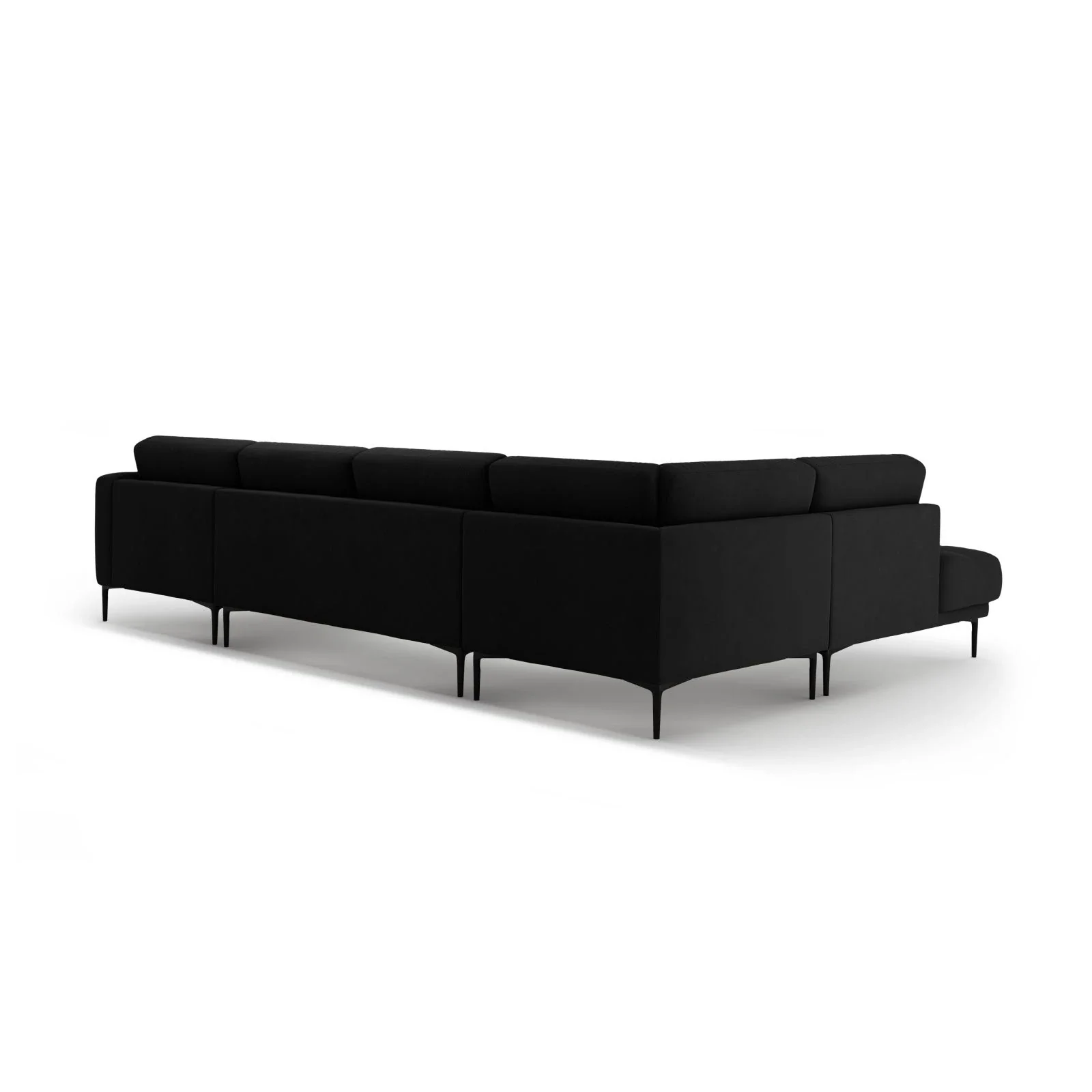 Bemy Panorama-Ecksofa Links aus Samt oder Strukturstoff, 373x240 cm - Image 59